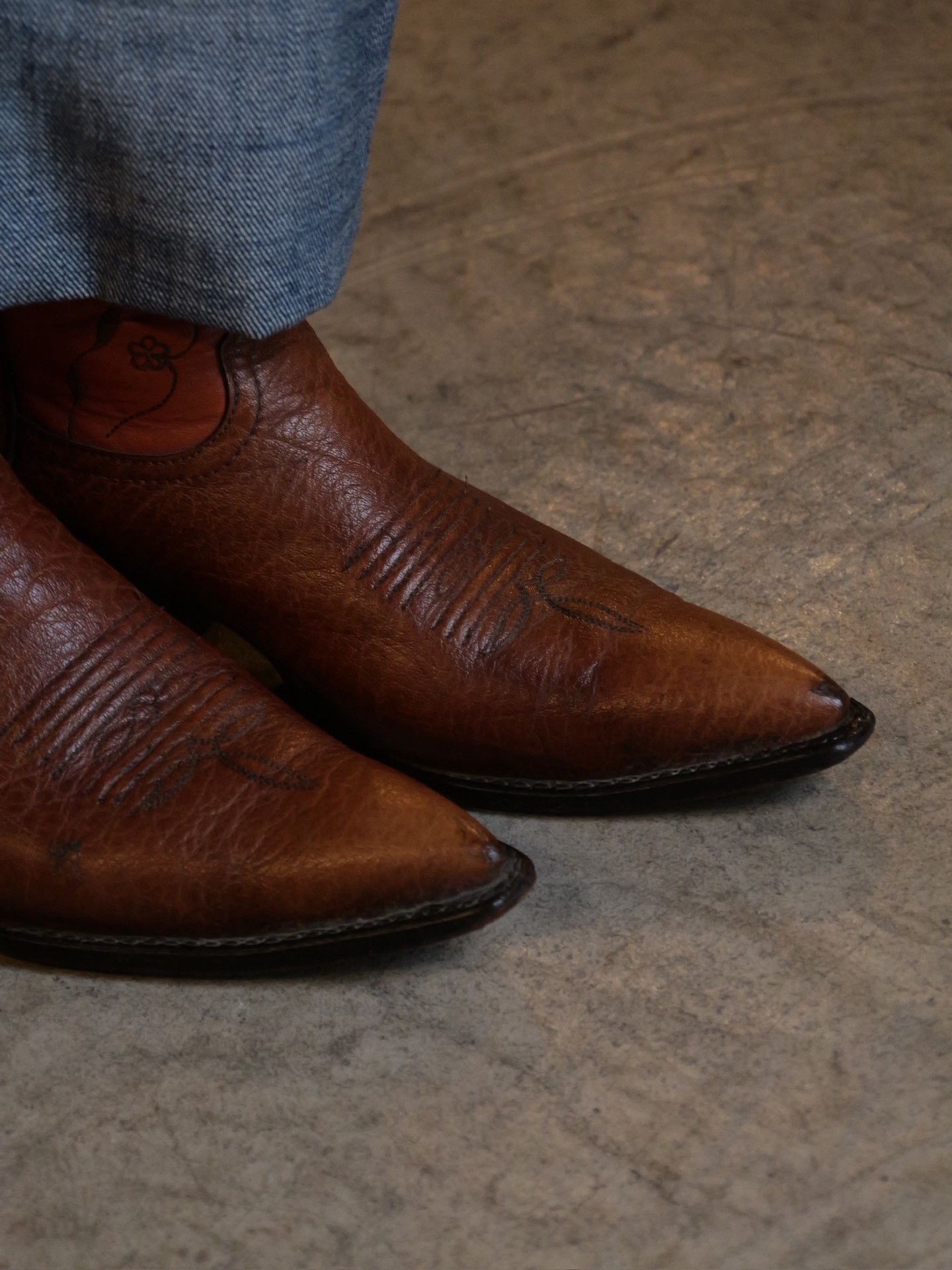 Tony Lama Tony Lama High-Top Carved Cowboy Boots Size US 6 / IT 36 - 3 Thumbnail