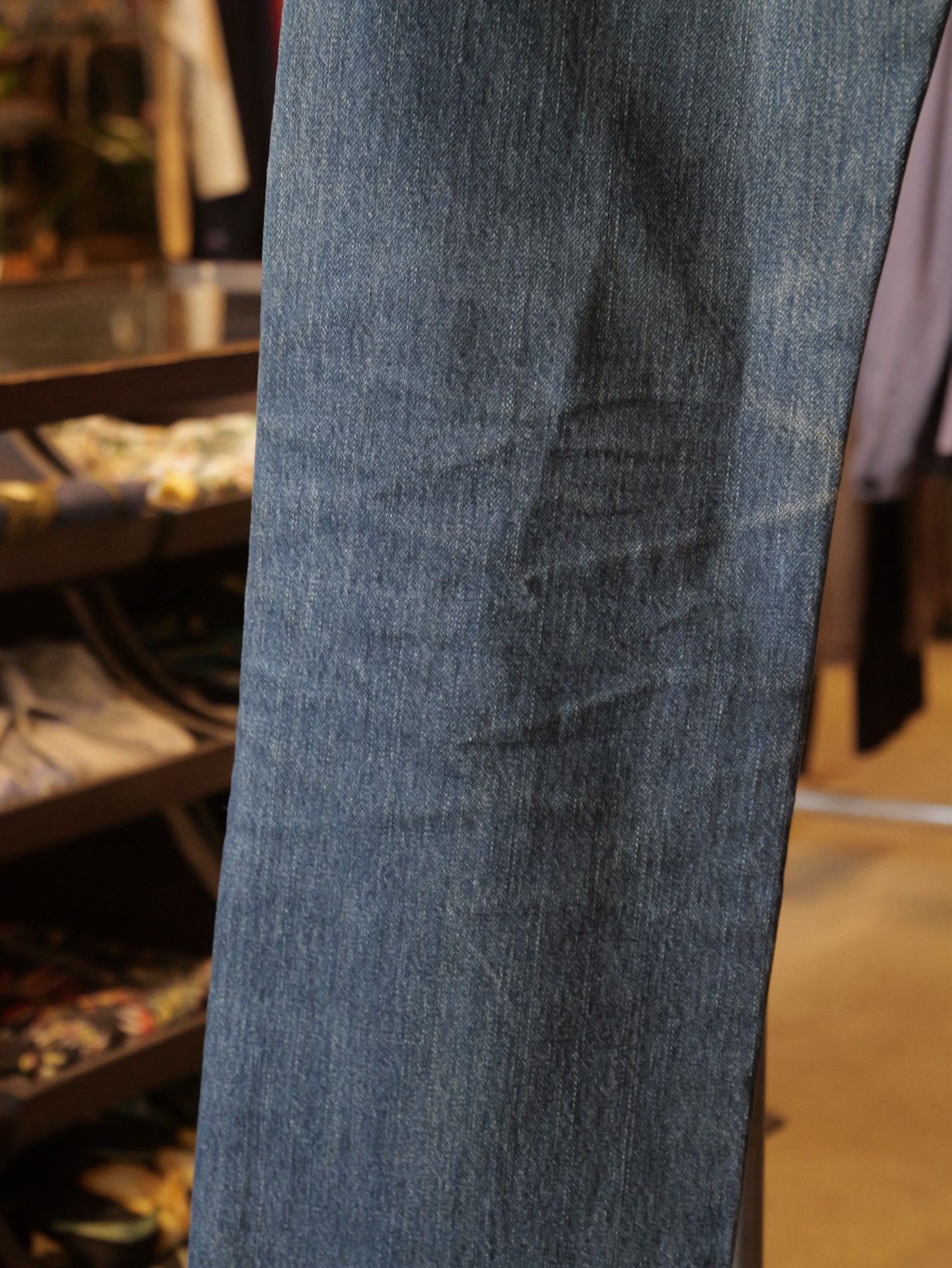 Blue Blue Japan Blue Blue Japan Distressed Patchwork Straight Jeans Size US 29 - 8 Thumbnail