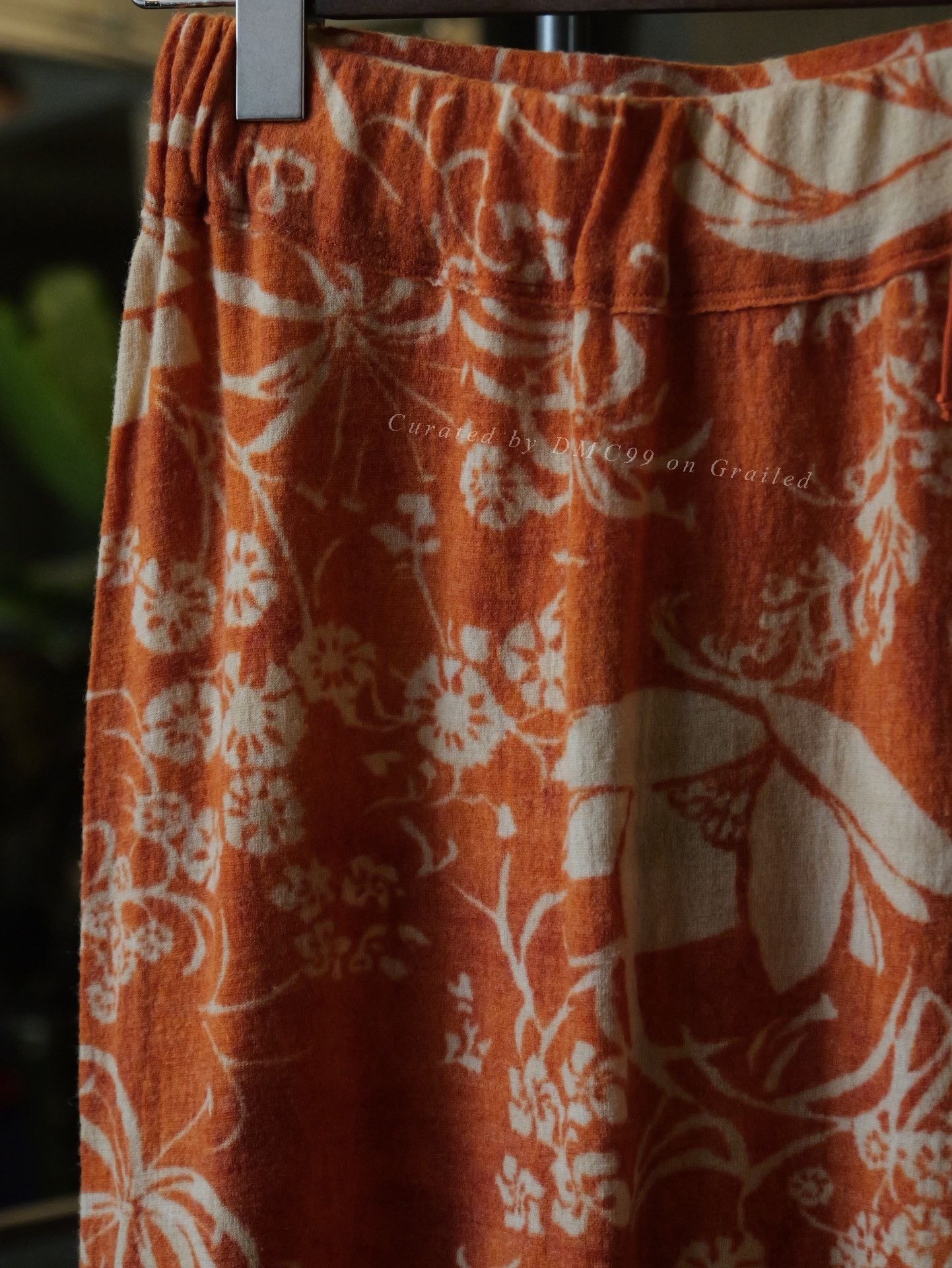 45rpm 45RPM Orange Floral Wool Skirt Size 29" - 4 Thumbnail