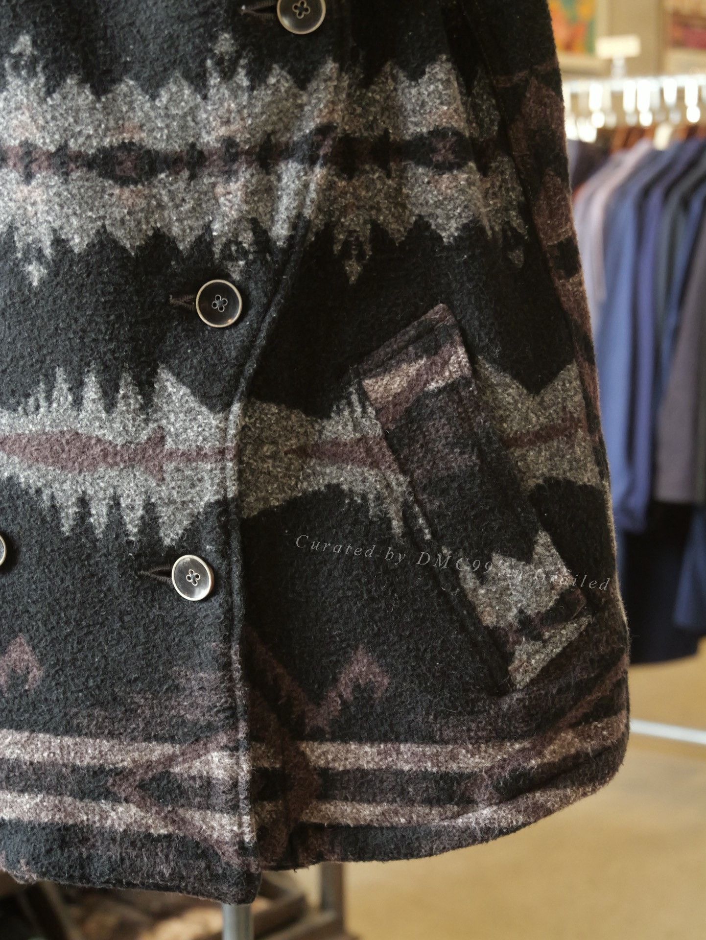 Kapital Kapital Navajo Totem Wool Double-Breasted Vest Size S / US 4 / IT 40 - 4 Thumbnail