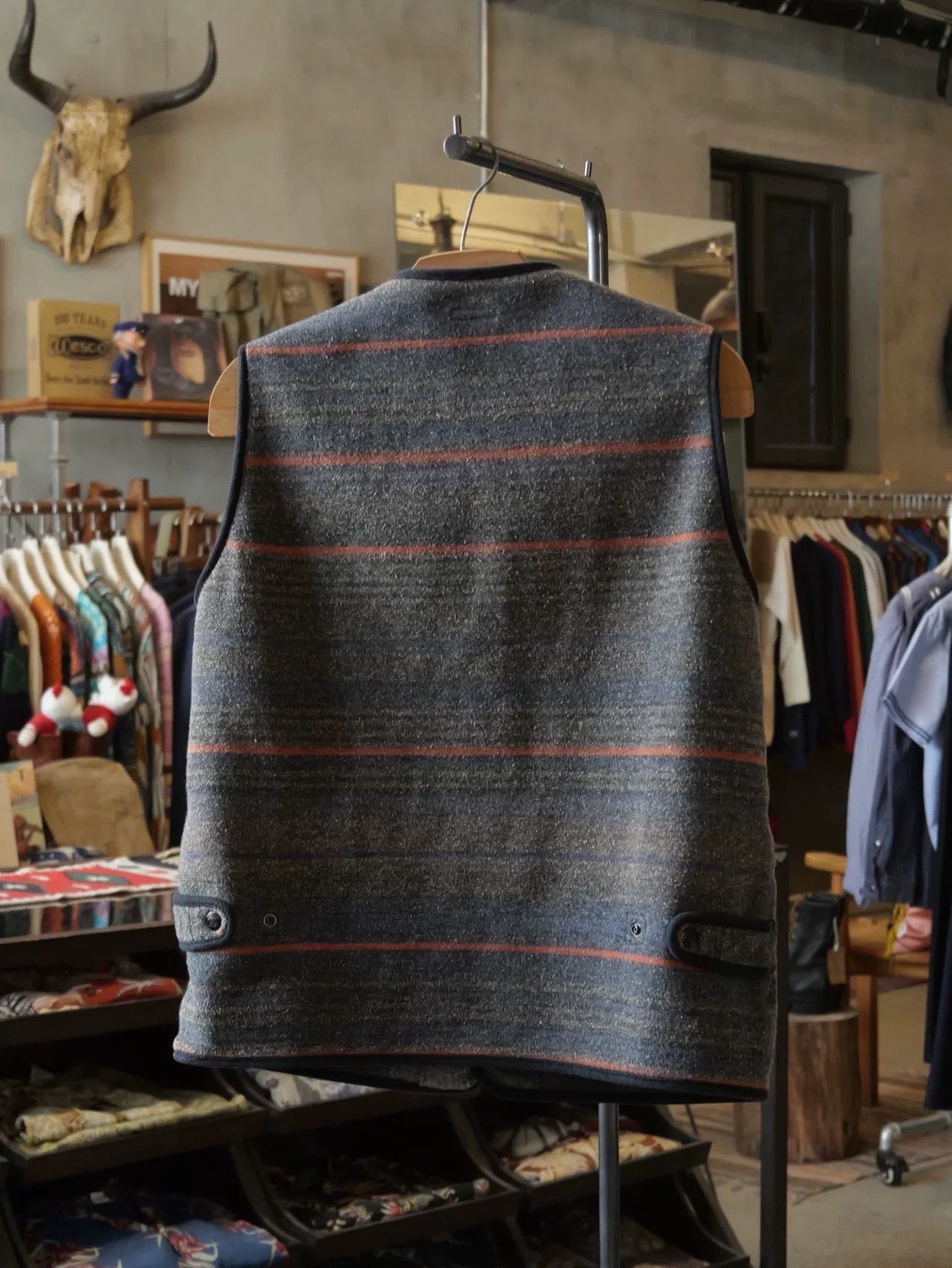 Kapital Kapital Multi-pocket Striped Vest Size US M / EU 48-50 / 2 - 4 Thumbnail