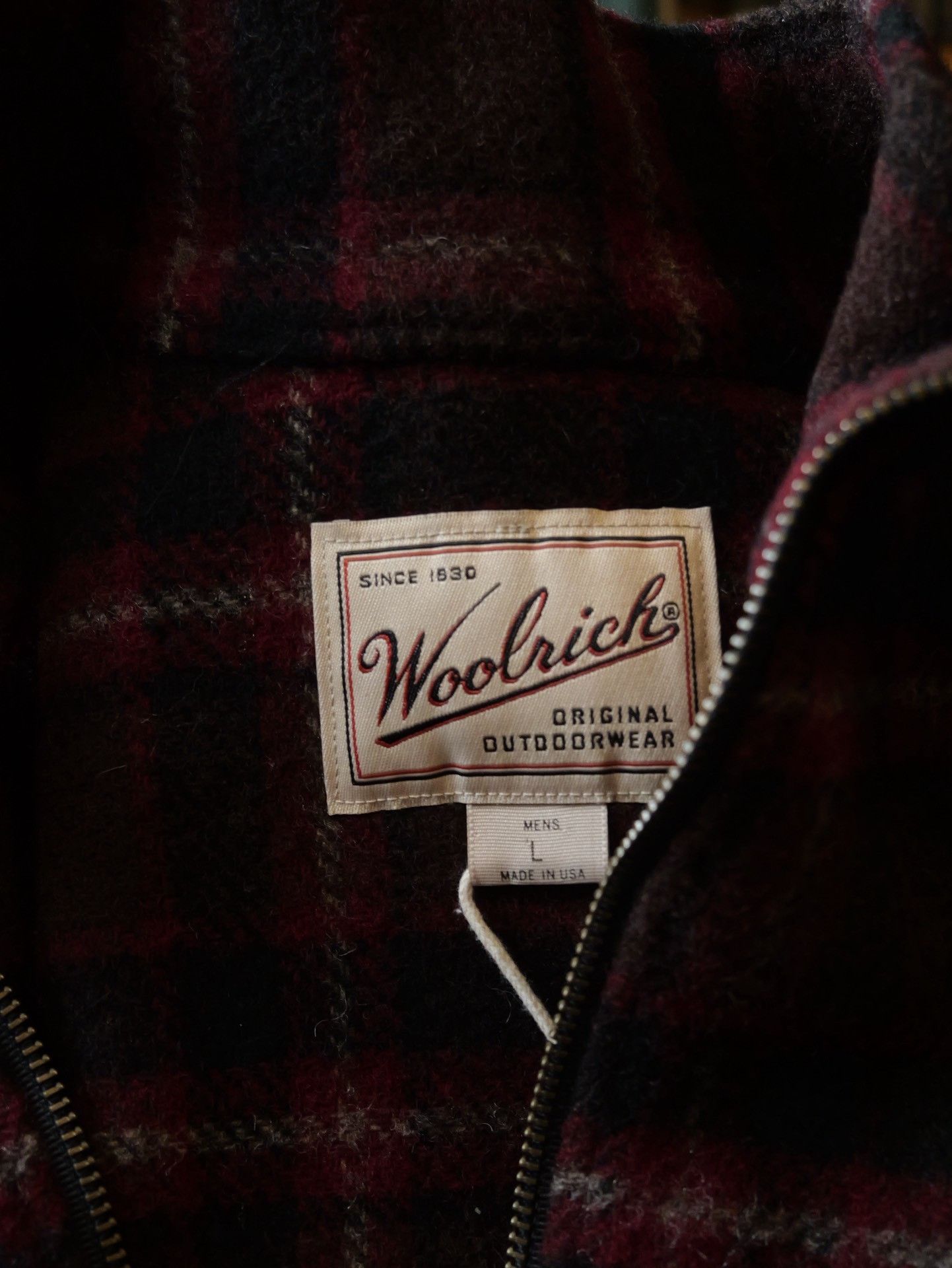 Woolrich Woolen Mills Woolrich 1990s Plaid Half-Zip Top Size US L / EU 52-54 / 3 - 6 Thumbnail