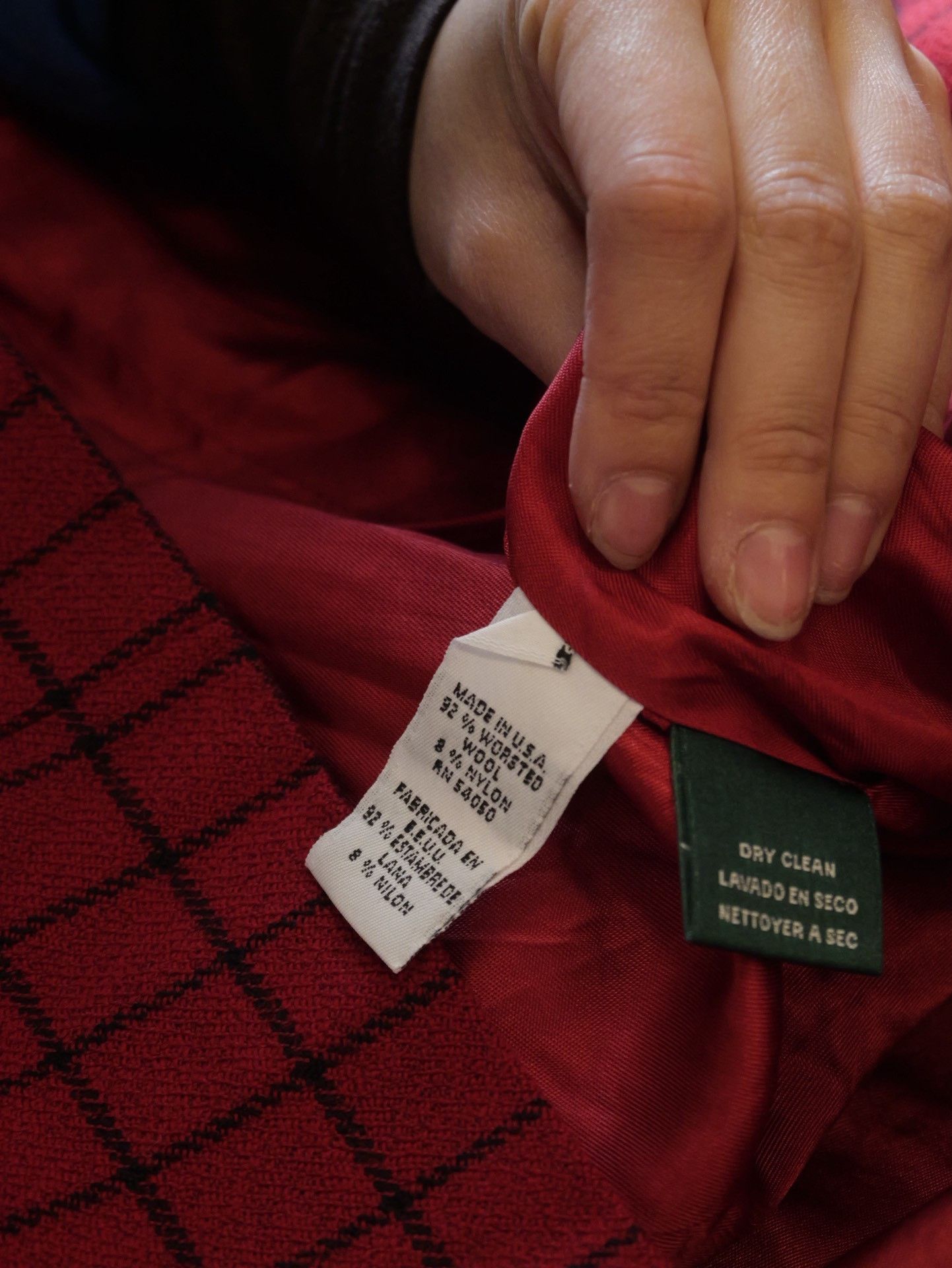 Lauren Ralph Lauren Lauren by Ralph Lauren Red Plaid Short Jacket Size M / US 6-8 / IT 42-44 - 9 Thumbnail