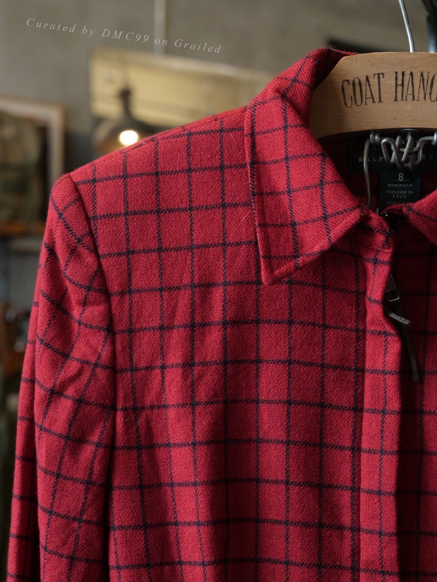 Lauren Ralph Lauren Lauren by Ralph Lauren Red Plaid Short Jacket Size M / US 6-8 / IT 42-44 - 2 Thumbnail