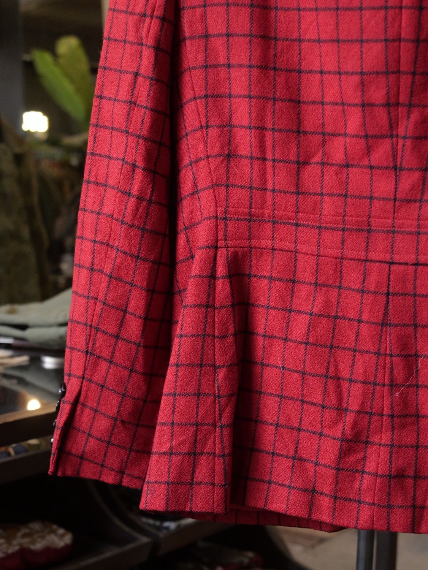 Lauren Ralph Lauren Lauren by Ralph Lauren Red Plaid Short Jacket Size M / US 6-8 / IT 42-44 - 7 Thumbnail