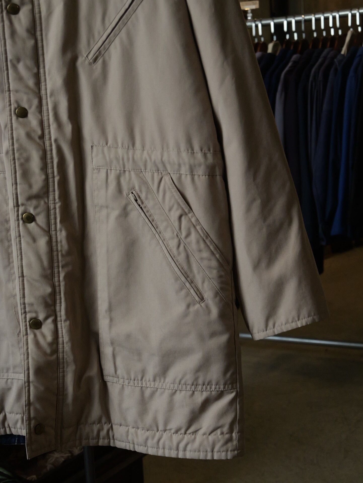 London Fog London Fog 1990s Beige Padded Coat Size US M / EU 48-50 / 2 - 2 Thumbnail