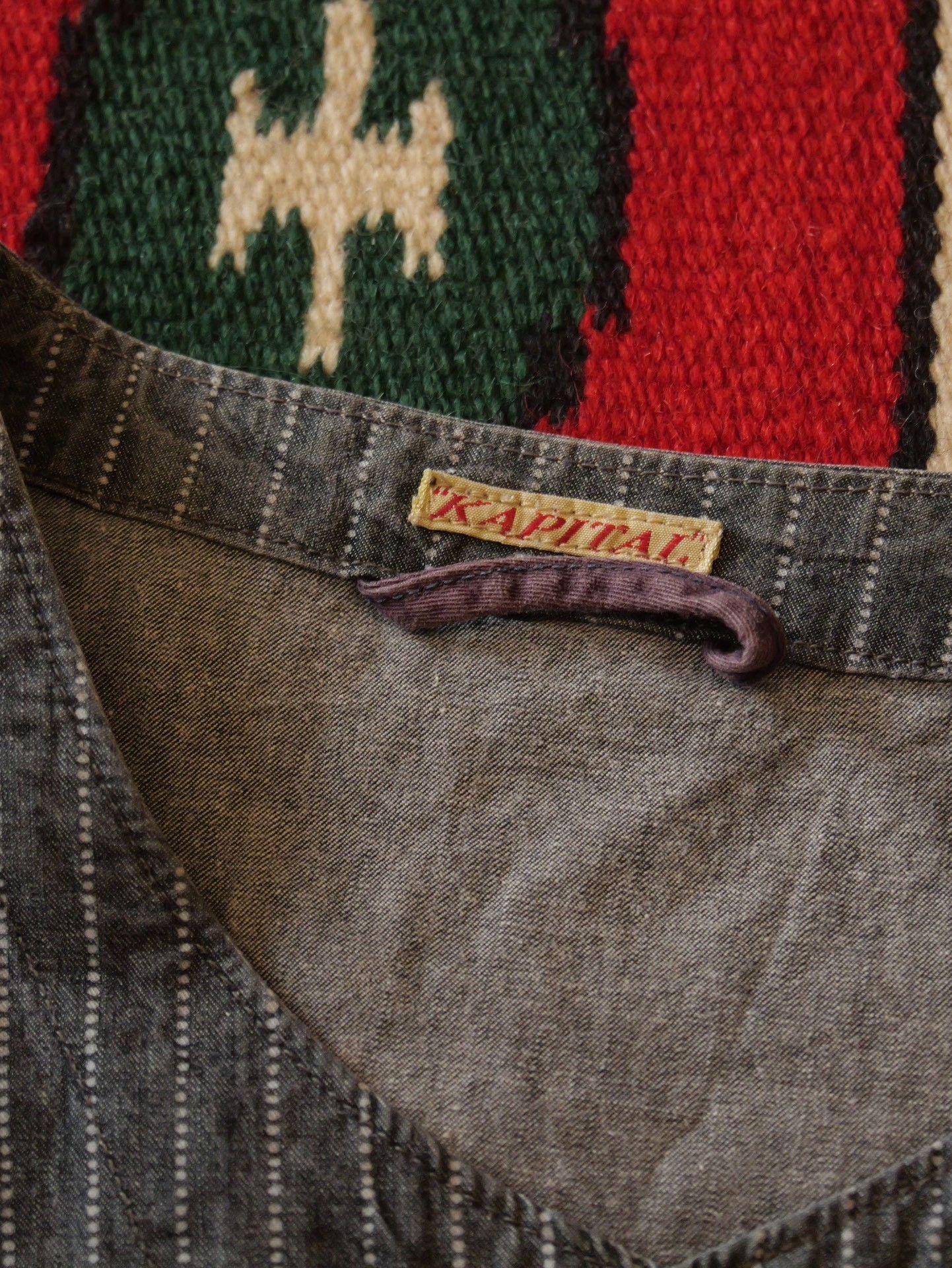 Kapital Kapital Discharge Stripe Thin Vest Size US M / EU 48-50 / 2 - 6 Thumbnail