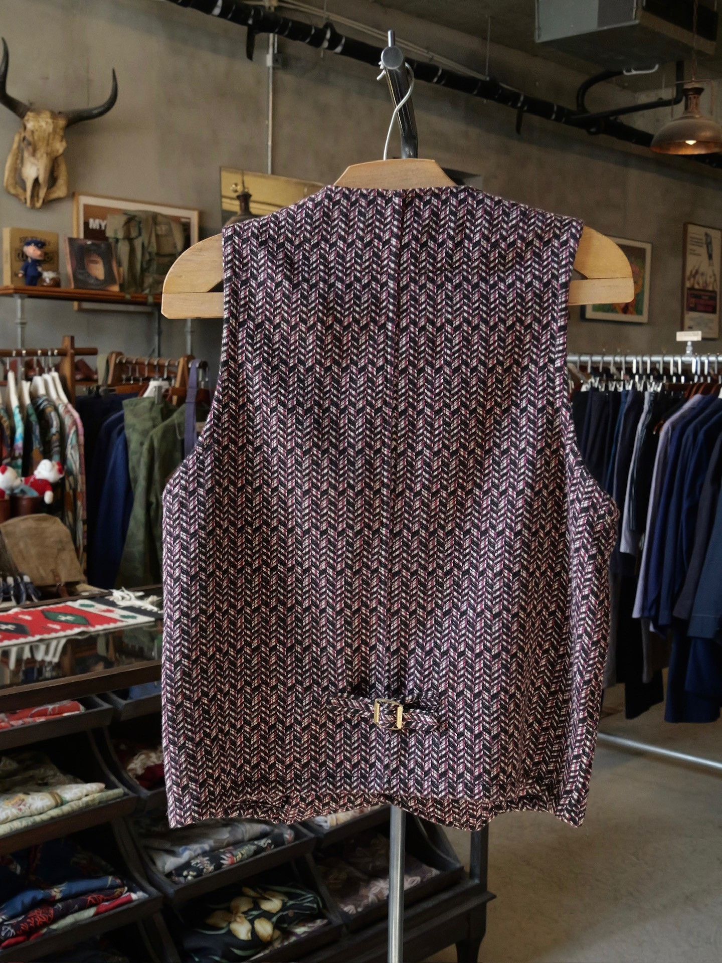 Vintage Calee Knit Button Leather-Paneled Vest Size M / US 6-8 / IT 42-44 - 5 Thumbnail