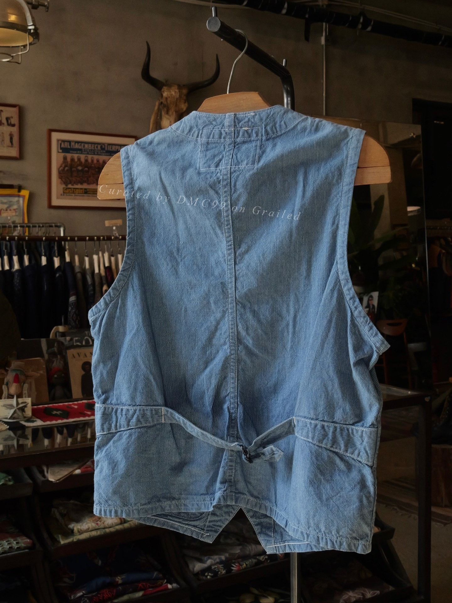 Sugar Cane Sugar Cane Stripe Button Vest Size US M / EU 48-50 / 2 - 6 Thumbnail