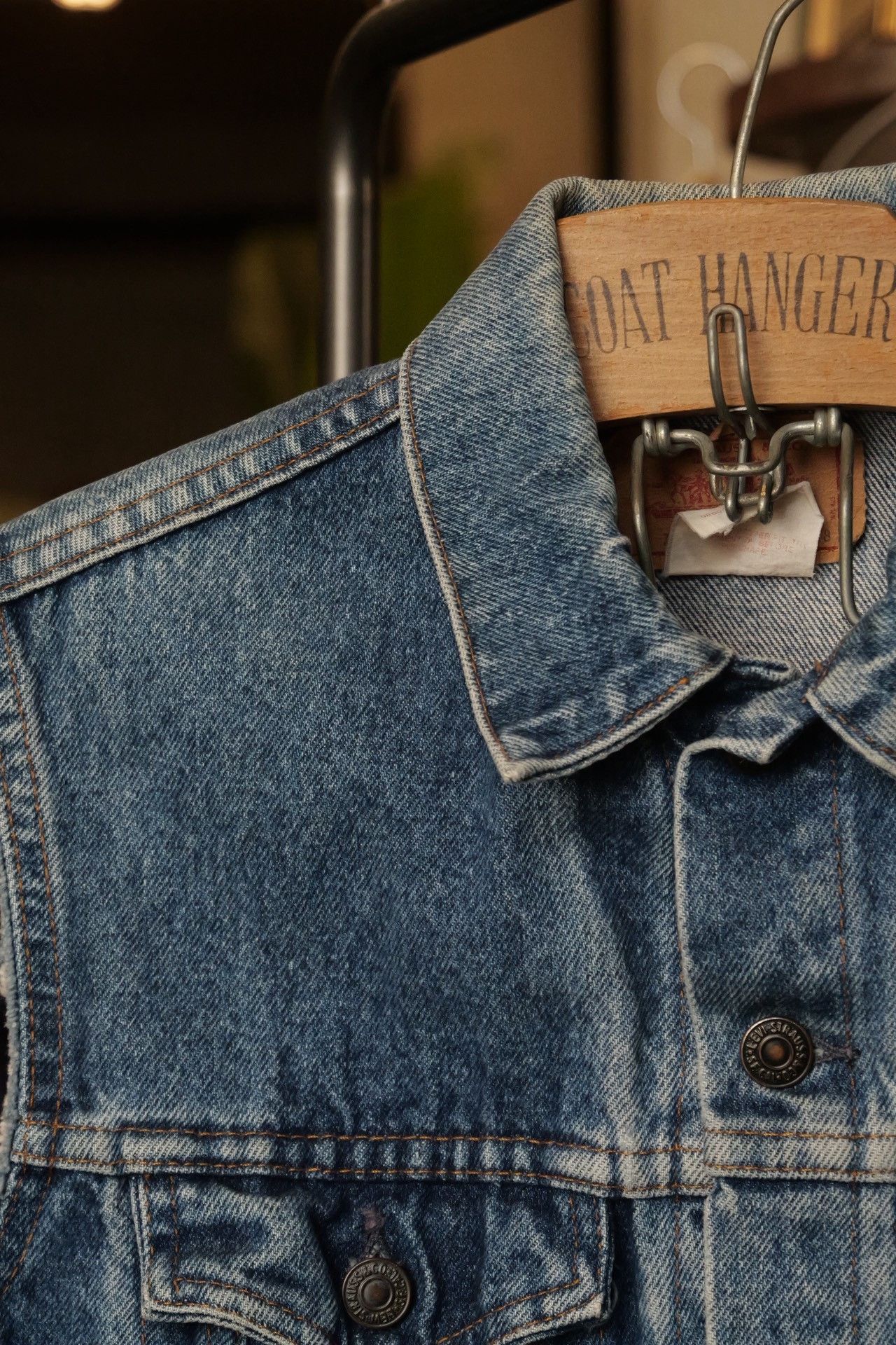 Levi's Vintage Clothing Levi's 1990s Remake Sleeveless Denim Vest Size US M / EU 48-50 / 2 - 6 Thumbnail