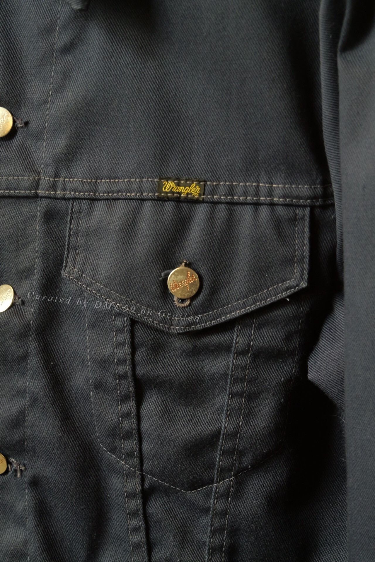 Wrangler Wrangler 1970s USA-Made Twill Trucker Jacket 38 Size US M / EU 48-50 / 2 - 2 Thumbnail