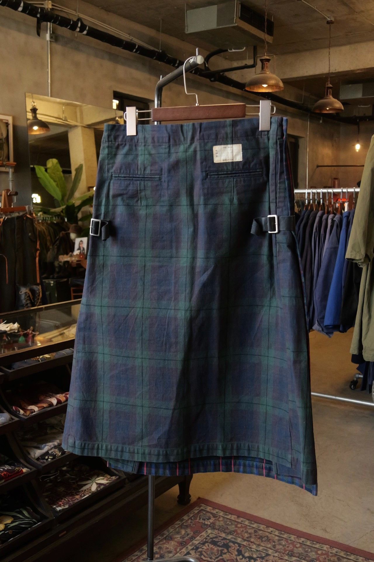 Kapital Kapital Red Green Check Skirt Size 31" - 4 Thumbnail