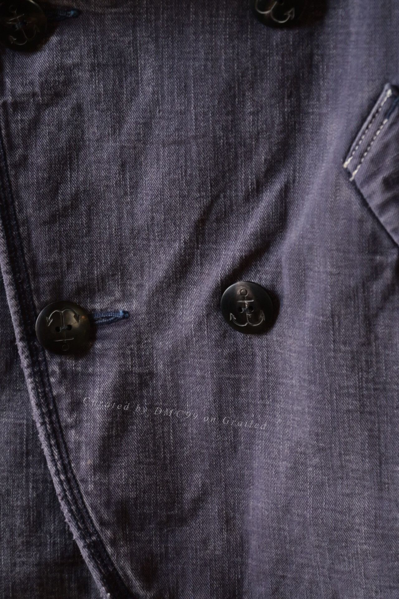 Kapital Kapital Double-Breasted Denim Short Jacket Size XS / US 0-2 / IT 36-38 - 3 Thumbnail