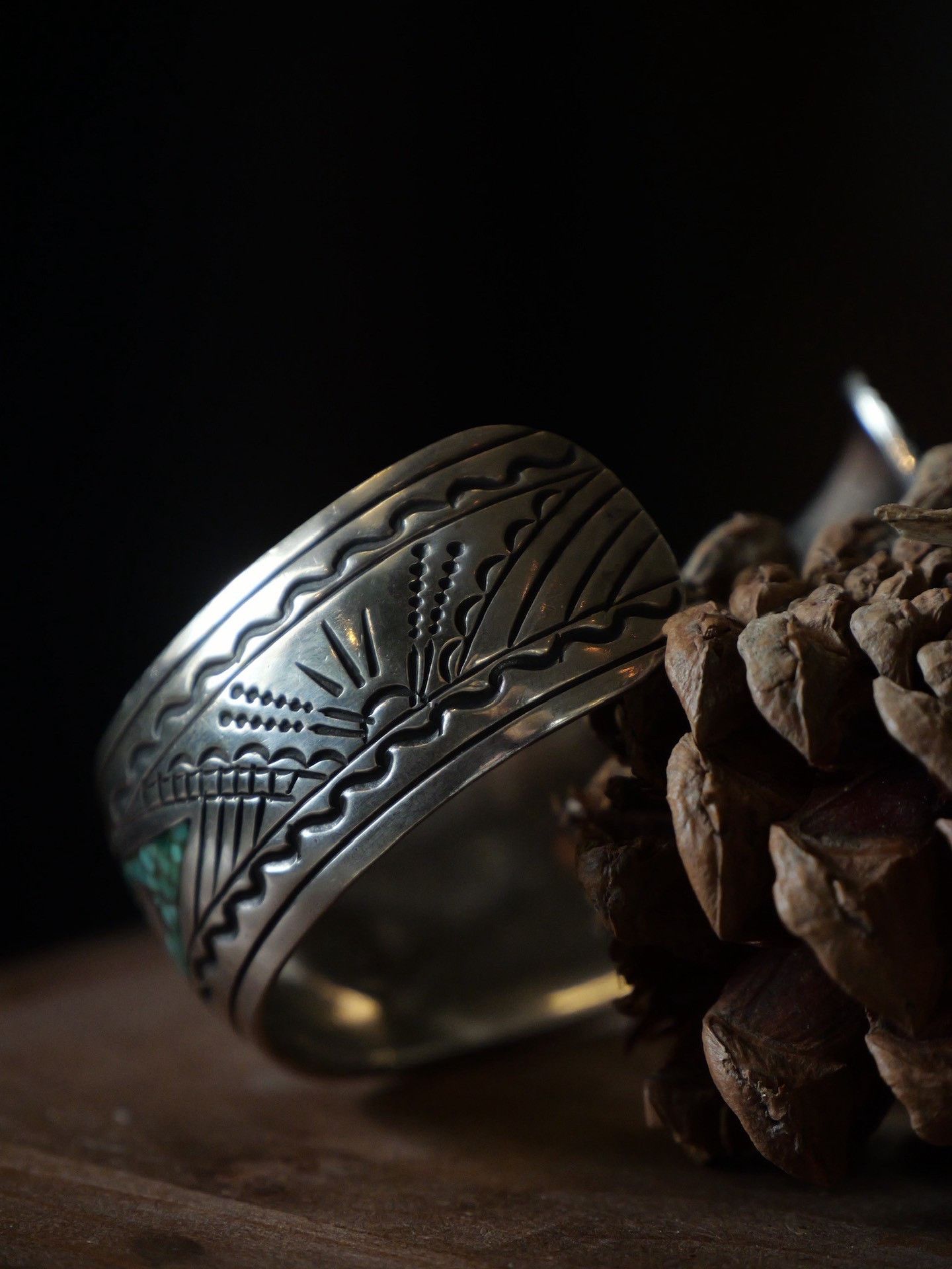 Vintage 1970s Navajo Medicine Eye Bracelet Size ONE SIZE - 6 Thumbnail