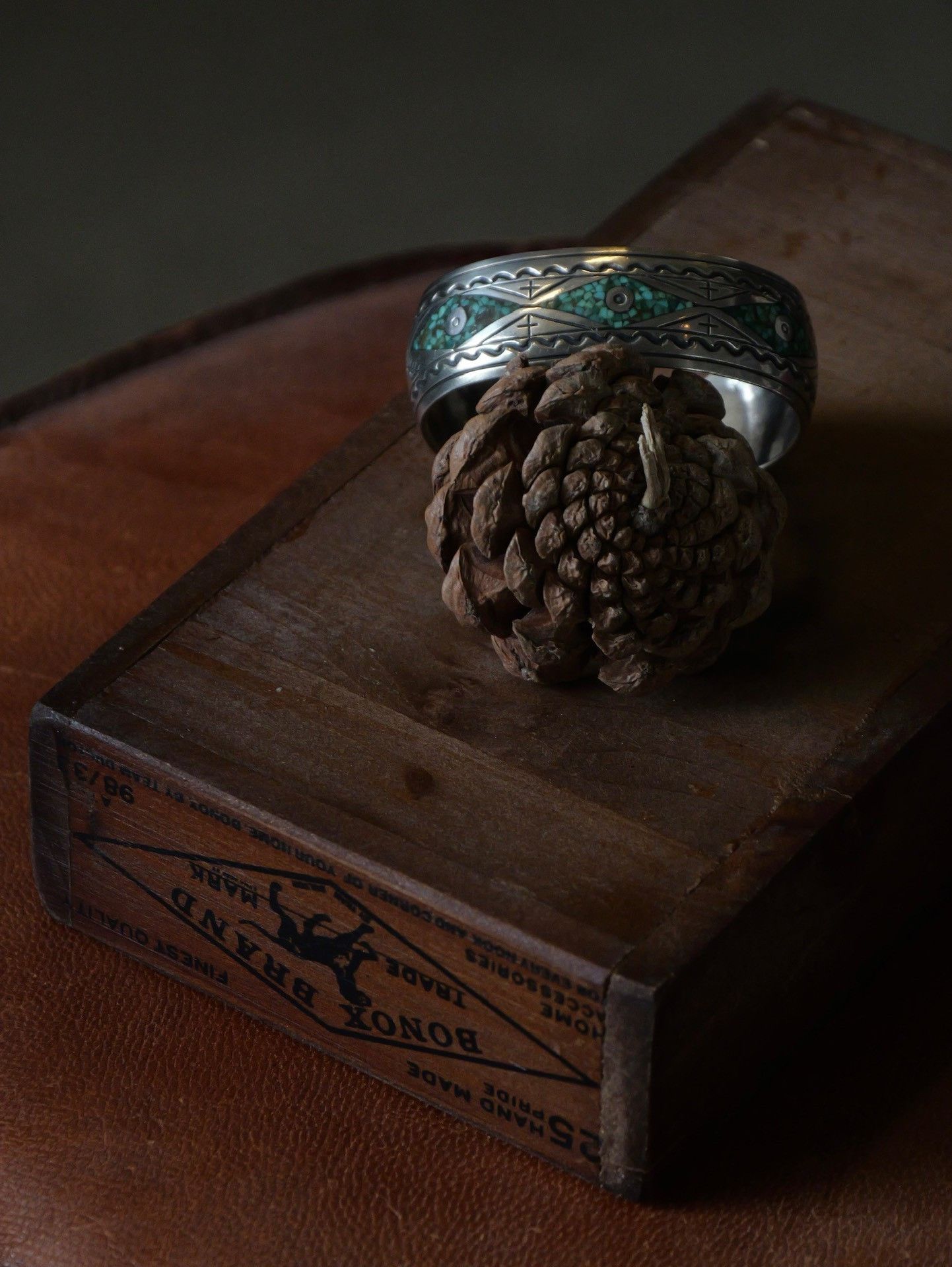 Vintage 1970s Navajo Medicine Eye Bracelet Size ONE SIZE - 4 Thumbnail