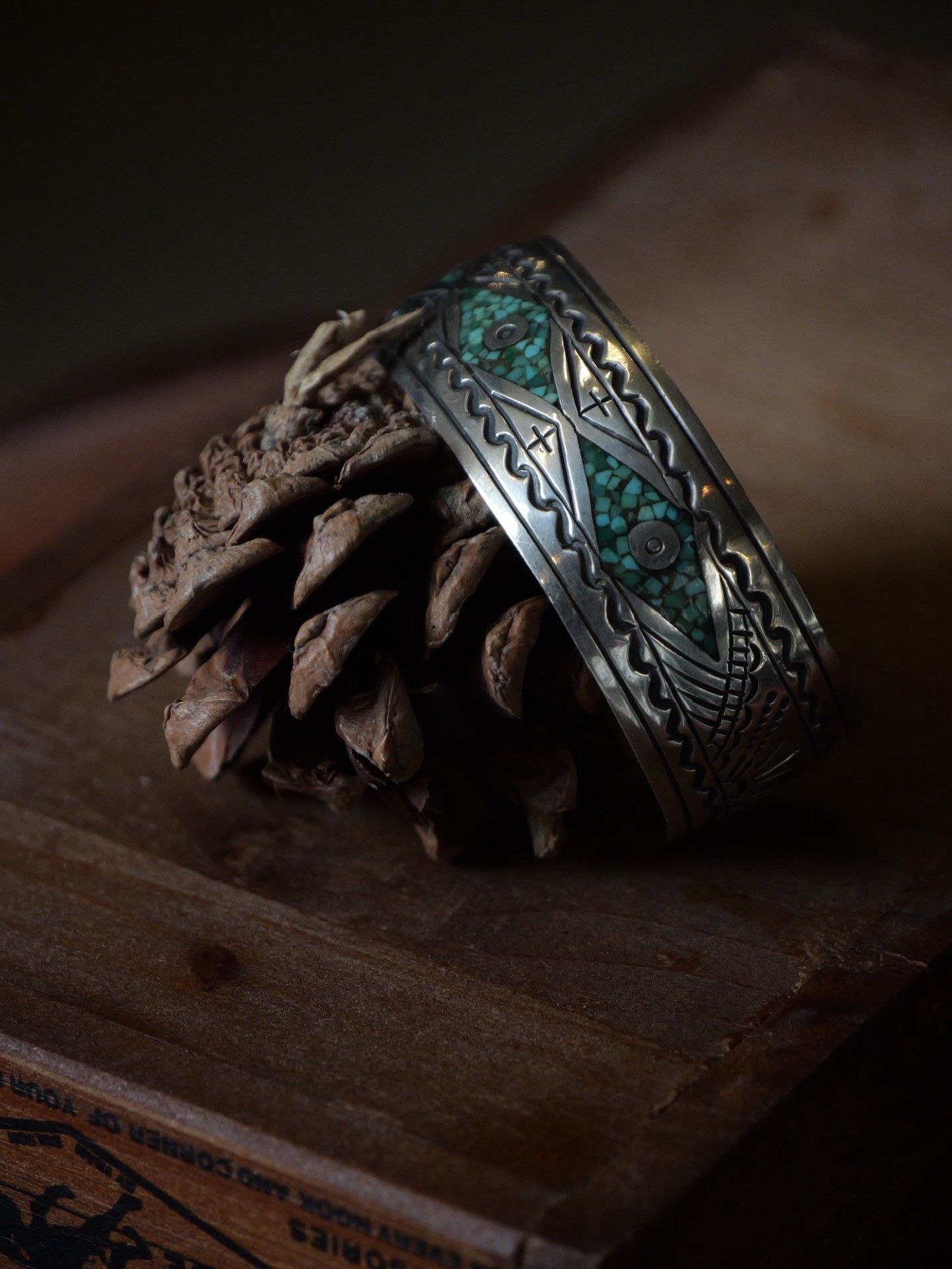 Vintage 1970s Navajo Medicine Eye Bracelet Size ONE SIZE - 3 Thumbnail