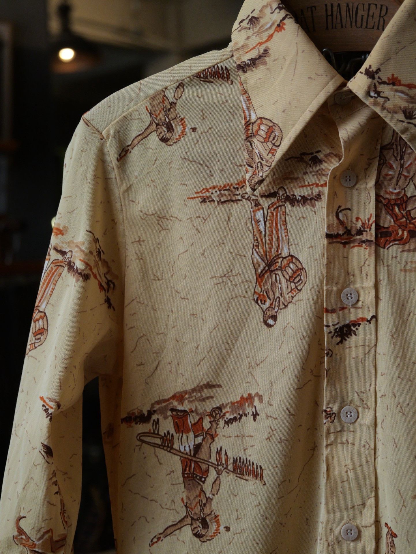 Levi's Vintage Clothing Levi's 70s Men's Native Print Shirt Size US M / EU 48-50 / 2 - 2 Thumbnail