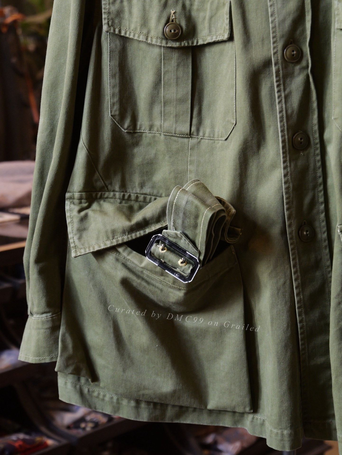 Vintage Vintage 1950s-60s Canadian Military Bush Jacket Size US M / EU 48-50 / 2 - 2 Thumbnail