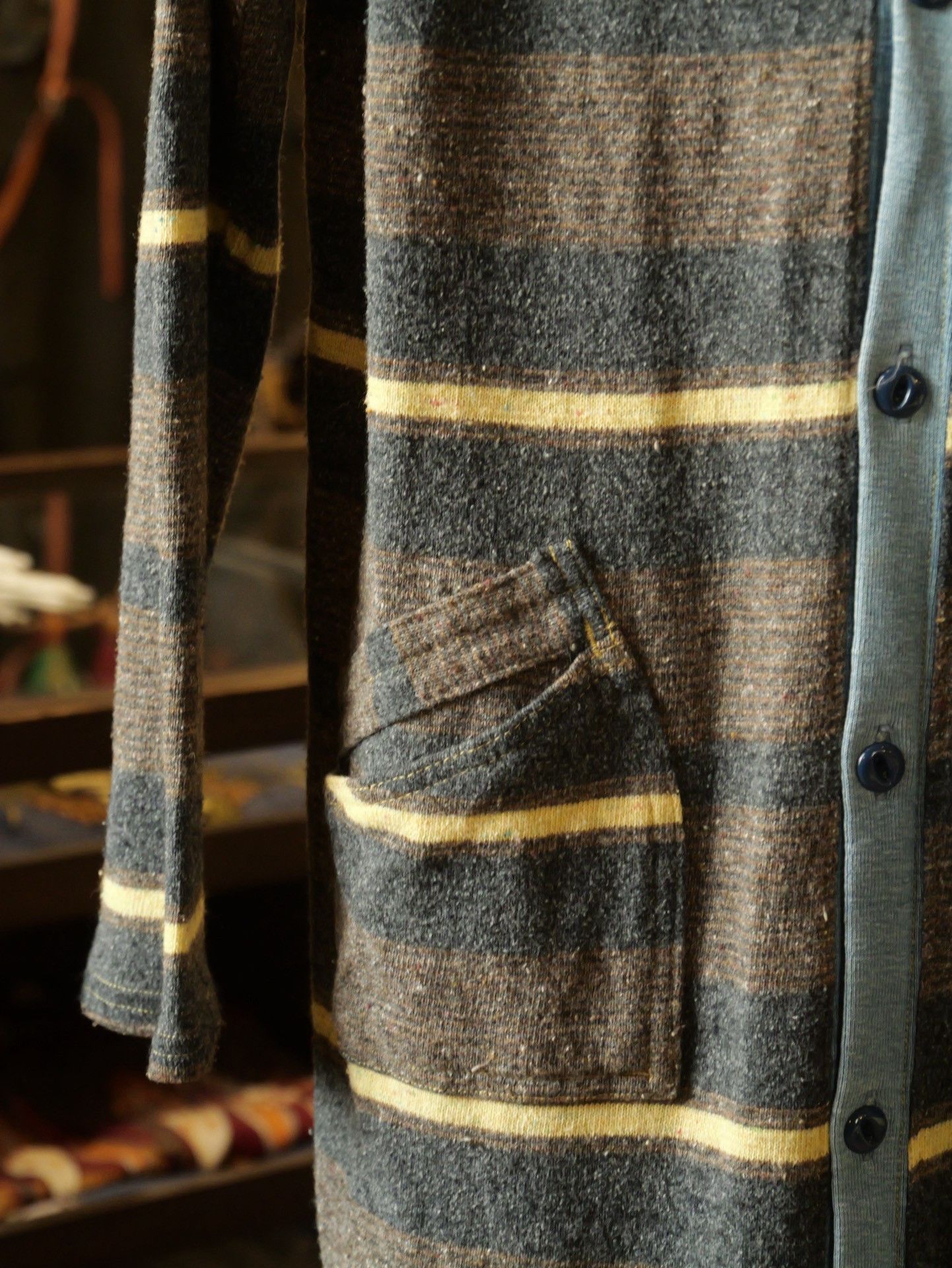 Kapital Kapital Three-Pocket Striped Cardigan Size US S / EU 44-46 / 1 - 4 Thumbnail