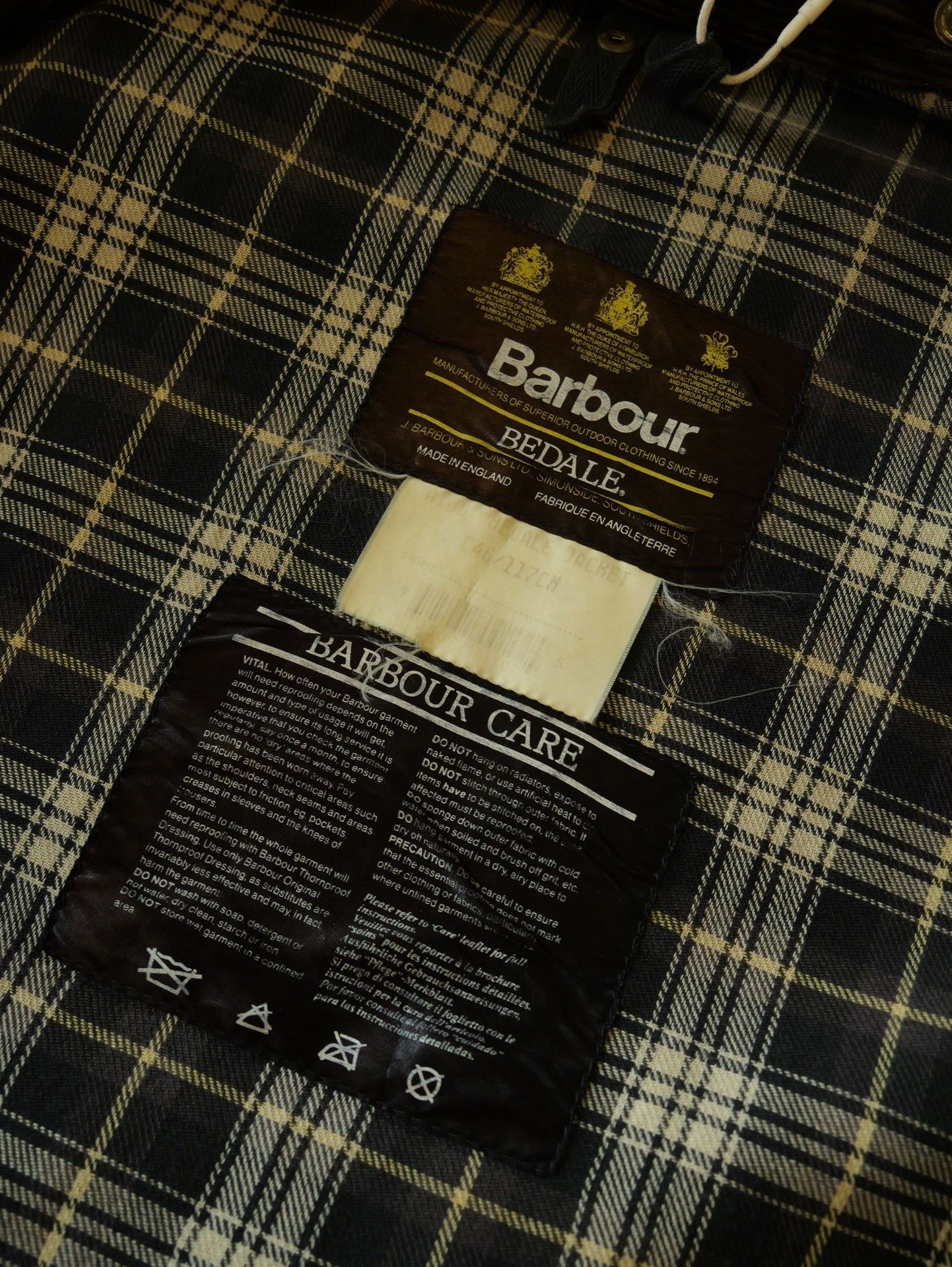 Barbour 1990s Barbour Bedale Wax Jacket Size US M / EU 48-50 / 2 - 8 Thumbnail