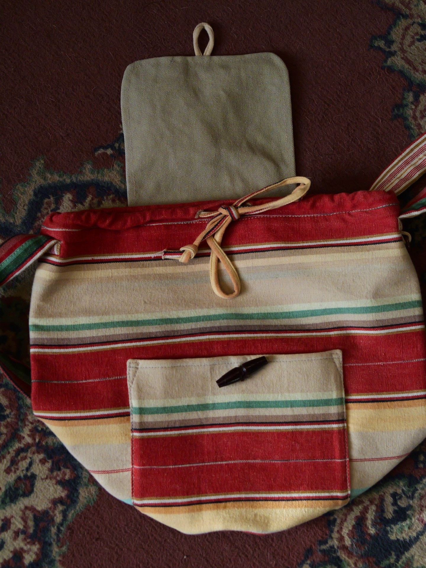 Vintage Vintage Ralph Lauren Striped Shoulder Bag Size ONE SIZE - 5 Thumbnail