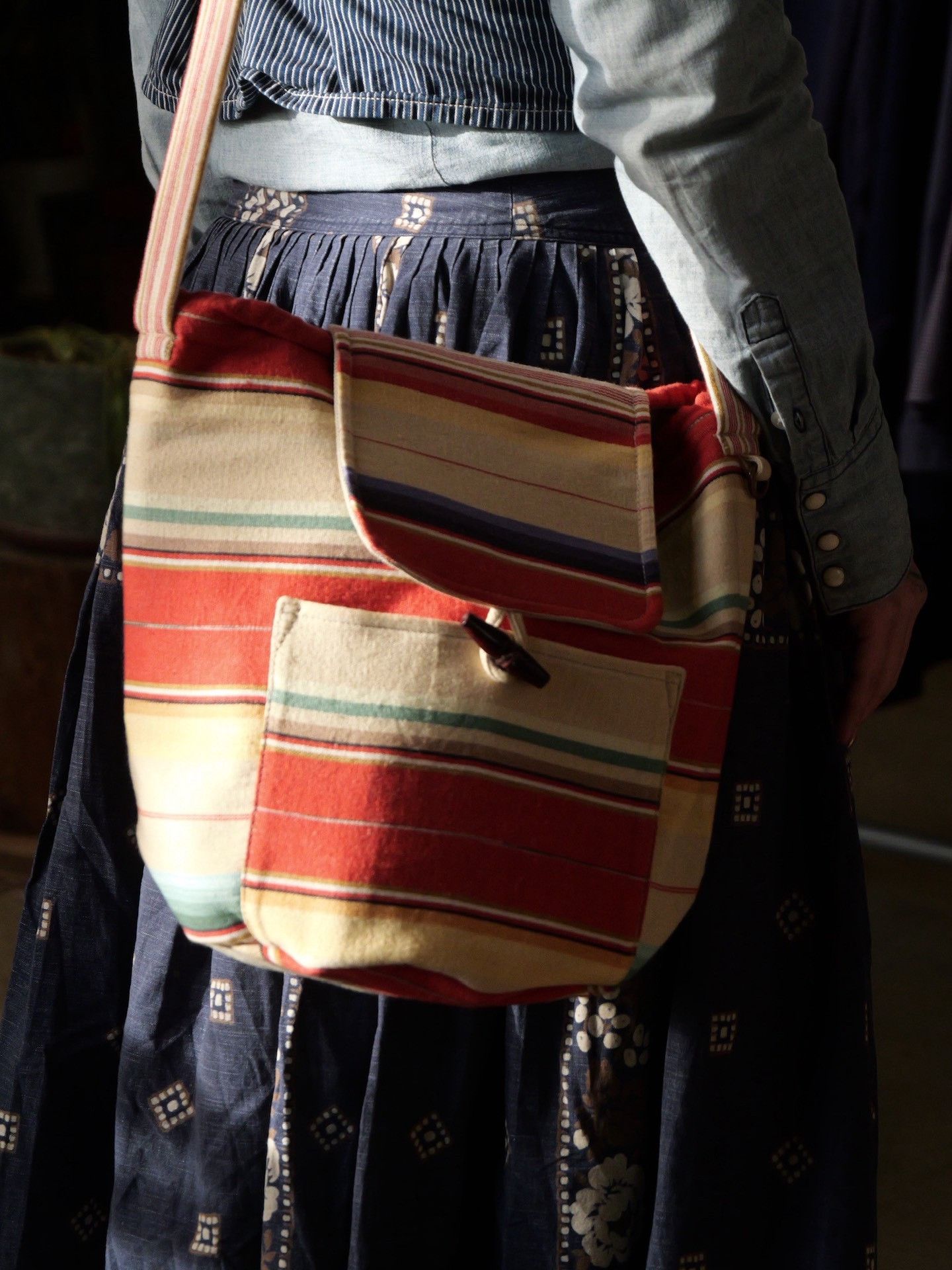 Vintage Vintage Ralph Lauren Striped Shoulder Bag Size ONE SIZE - 8 Thumbnail