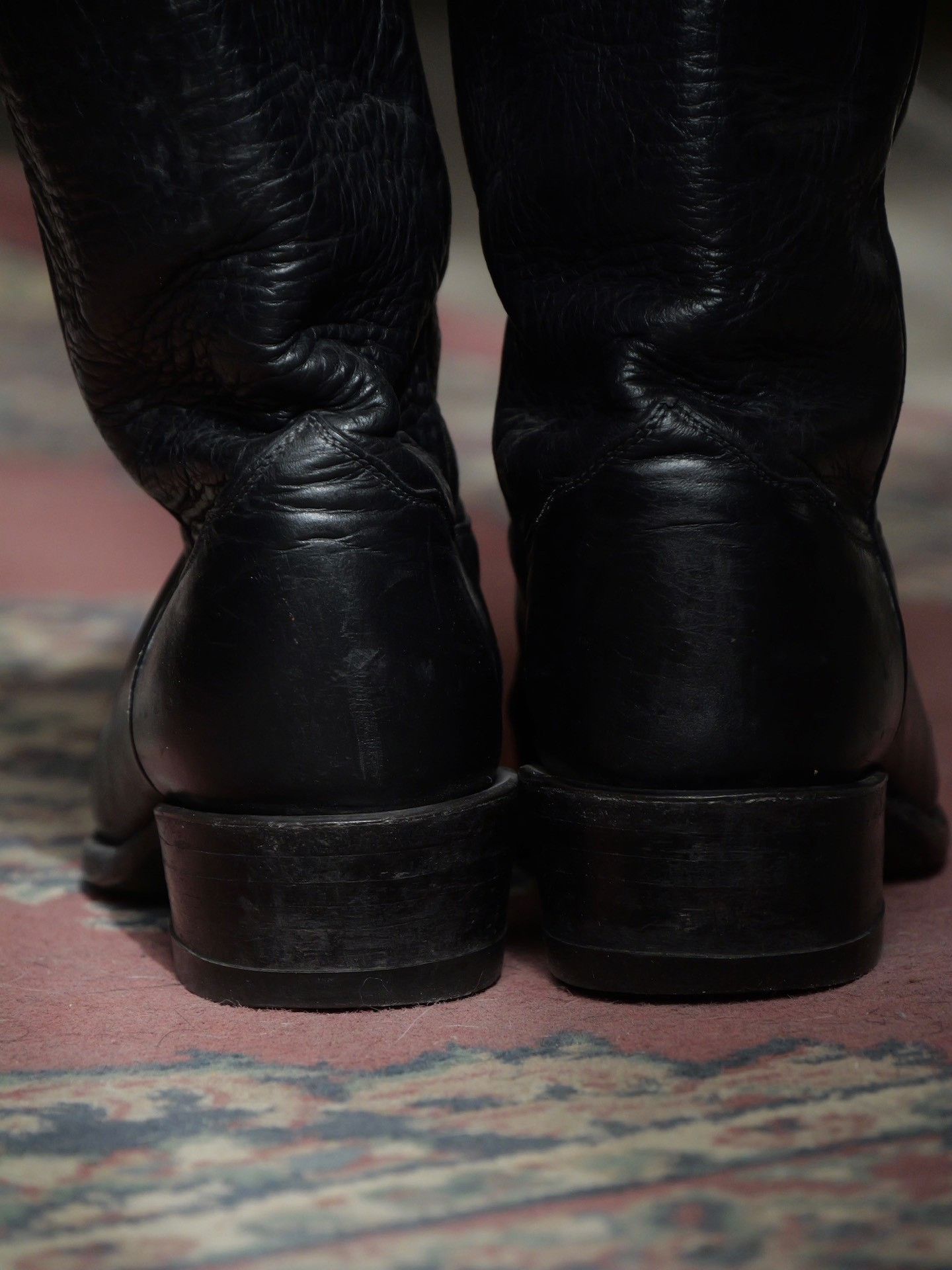 Tony Lama Tony Lama Black Leather Cowboy Boots Size US 7.5 / EU 40-41 - 7 Thumbnail