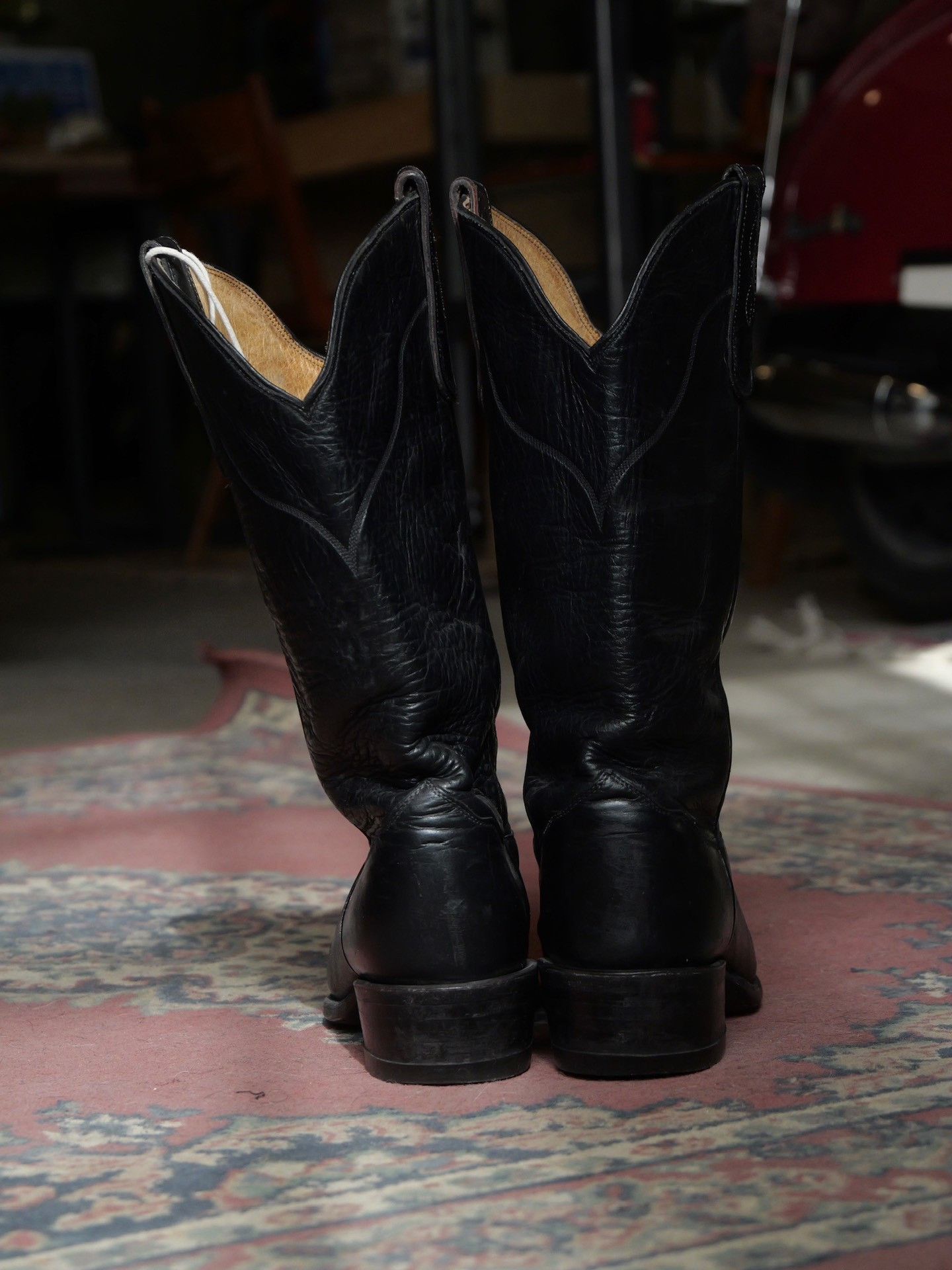 Tony Lama Tony Lama Black Leather Cowboy Boots Size US 7.5 / EU 40-41 - 6 Thumbnail