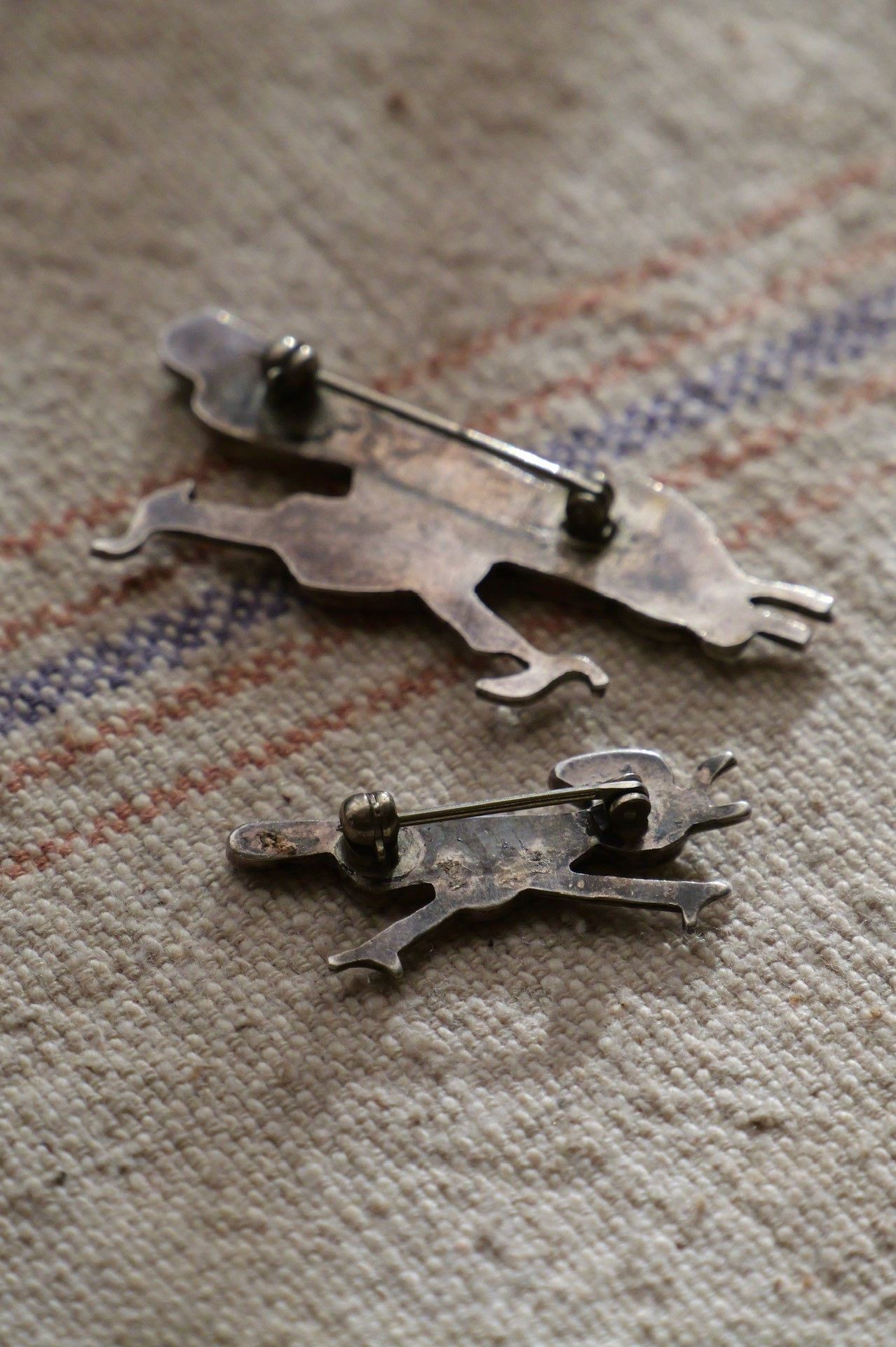 Vintage 1950s-60s Zuni Roadrunner Silver Pin Size ONE SIZE - 8 Thumbnail