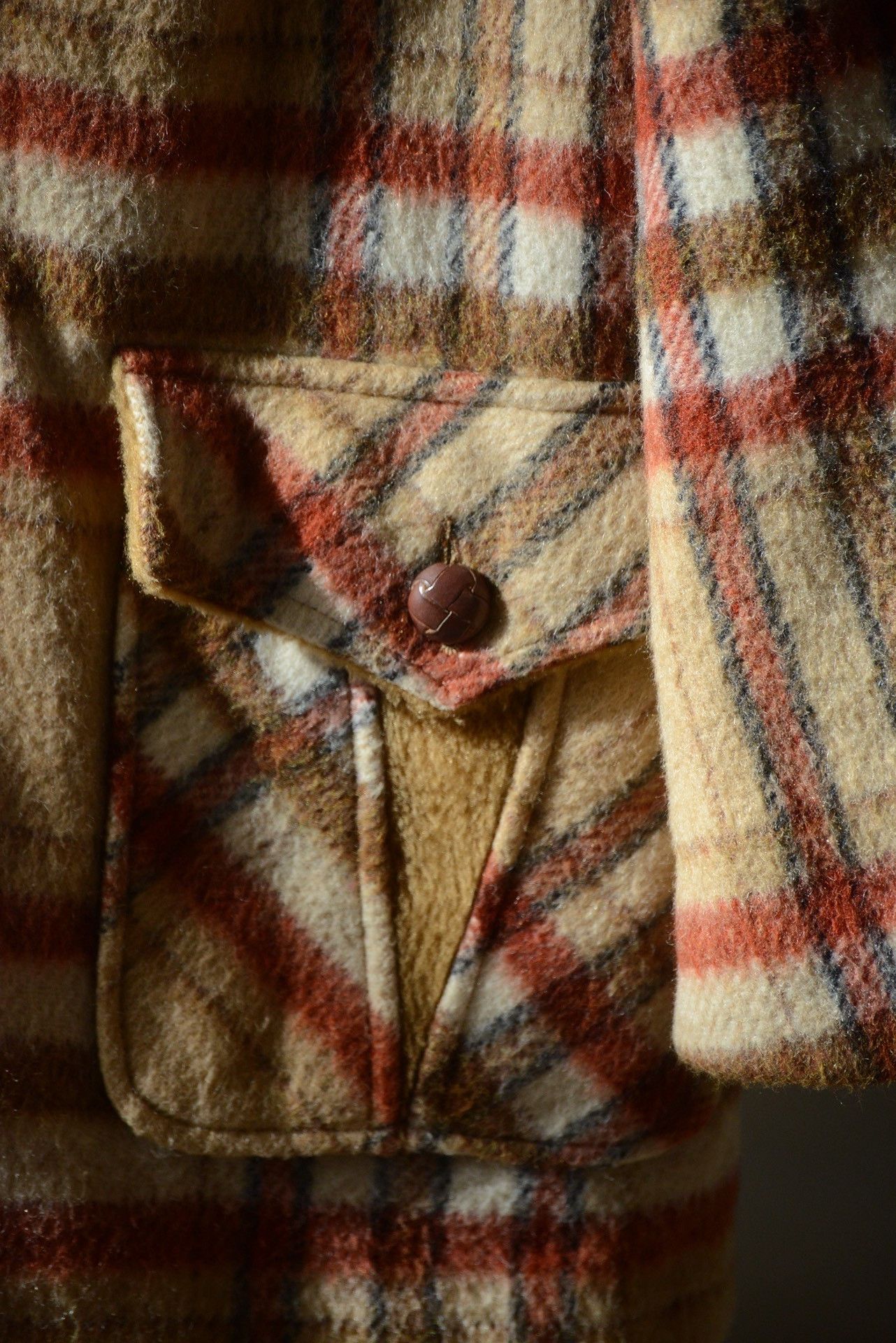 Rockmount Ranch Wear Pioneer Wear 1980s Shearling Plaid Coat Size US XS / EU 42 / 0 - 3 Thumbnail