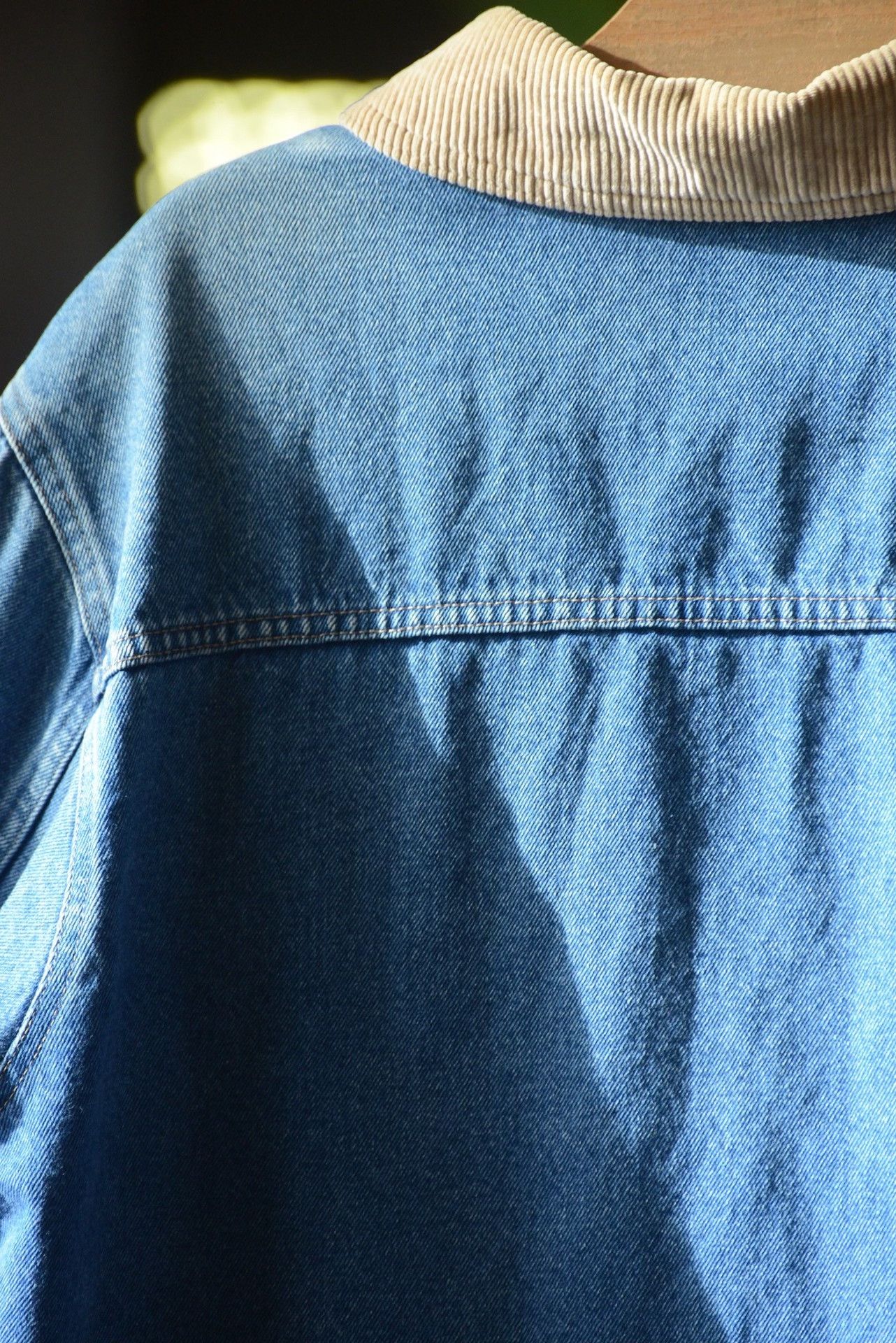 L.L. Bean LLBean 1980s Corduroy Collar Denim Jacket Size US L / EU 52-54 / 3 - 6 Thumbnail