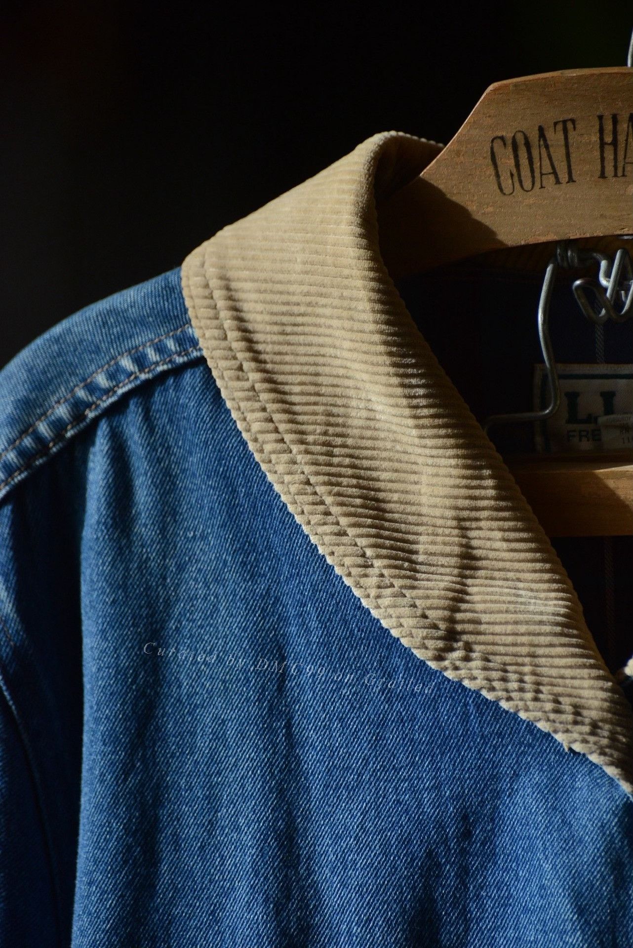 L.L. Bean LLBean 1980s Corduroy Collar Denim Jacket Size US L / EU 52-54 / 3 - 2 Thumbnail
