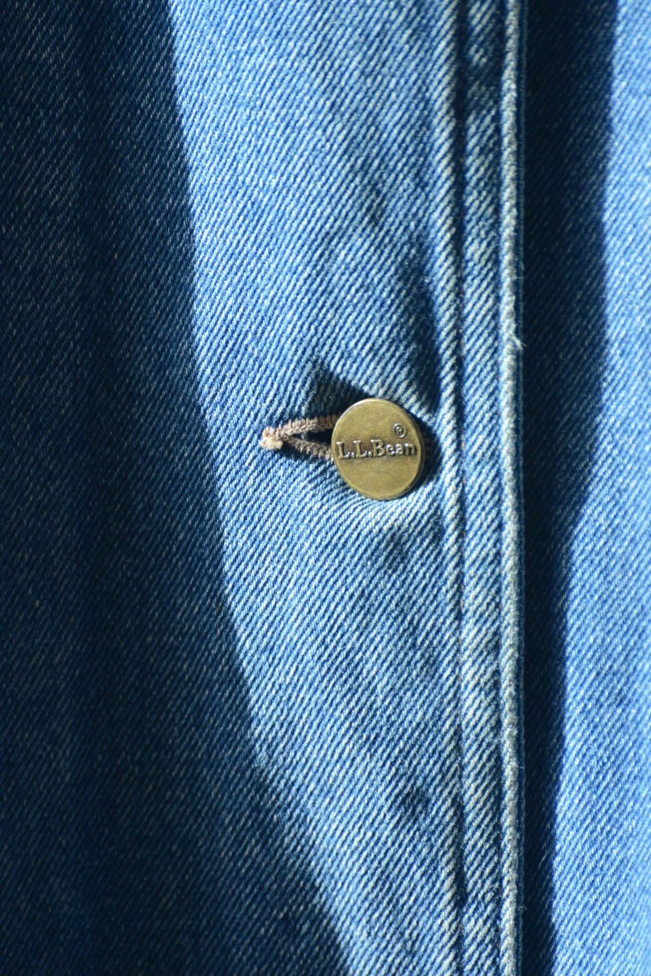 L.L. Bean LLBean 1980s Corduroy Collar Denim Jacket Size US L / EU 52-54 / 3 - 3 Thumbnail