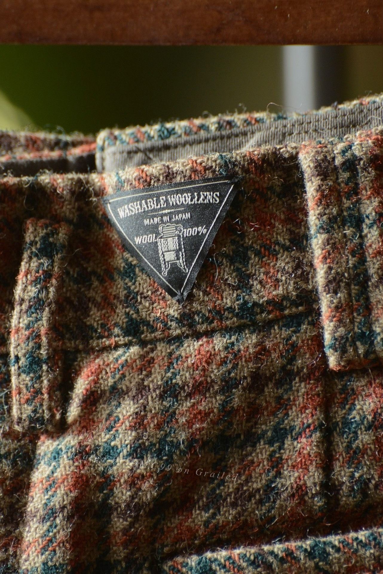 Nigel Cabourn Nigel Cabourn Woman Houndstooth Straight Skirt Size 35" - 5 Thumbnail