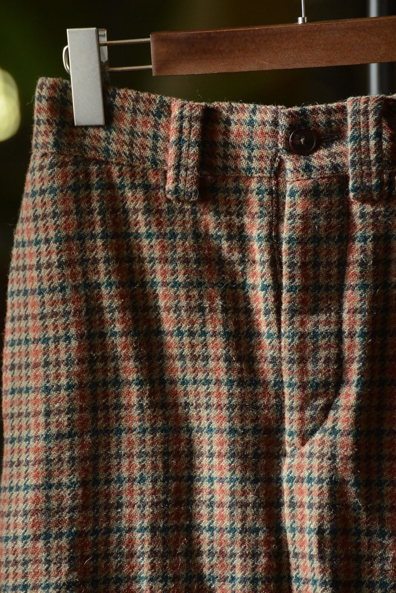 Nigel Cabourn Nigel Cabourn Woman Houndstooth Straight Skirt Size 35" - 2 Thumbnail