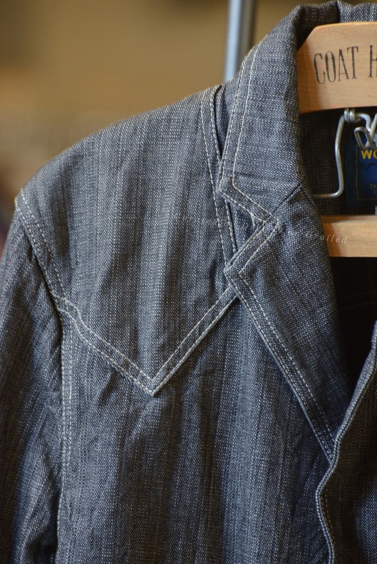 Woolrich Woolen Mills Woolrich Gray Double Pocket Denim Jacket Size US L / EU 52-54 / 3 - 2 Thumbnail