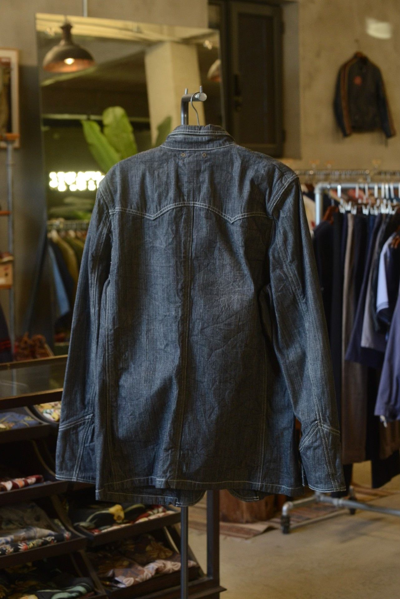 Woolrich Woolen Mills Woolrich Gray Double Pocket Denim Jacket Size US L / EU 52-54 / 3 - 5 Thumbnail