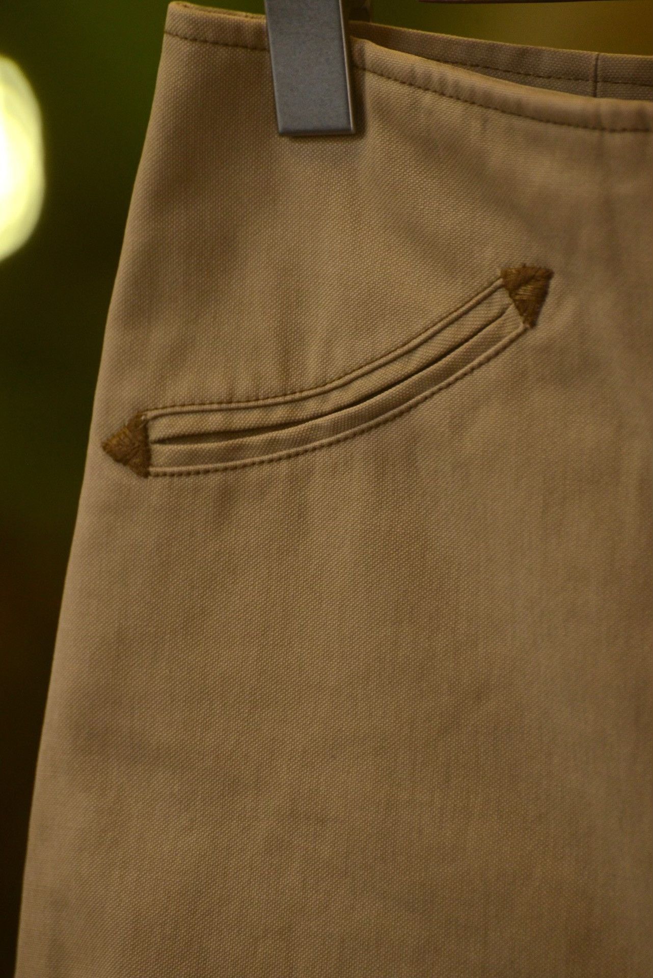 Ralph Lauren Ralph Lauren Khaki Straight Skirt Size 35" - 2 Thumbnail