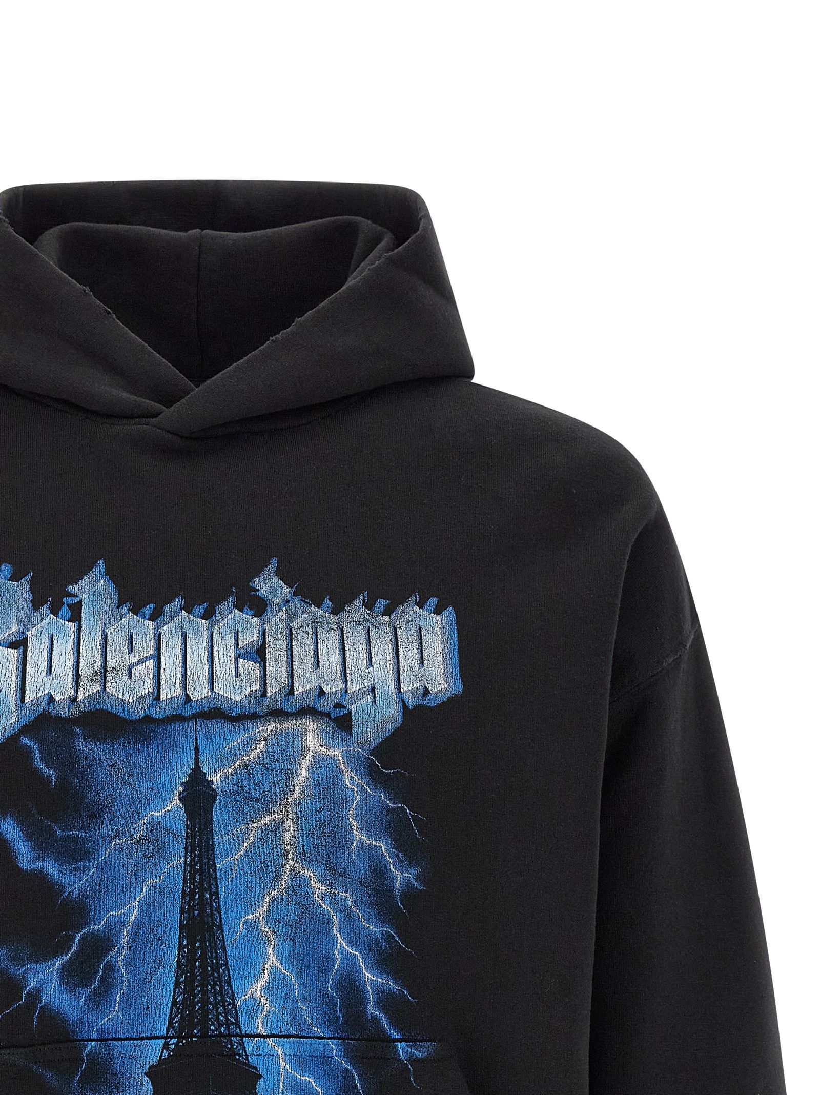 Balenciaga 'Paris Thunderstorm' hoodie Size US XL / EU 56 / 4 - 3 Thumbnail