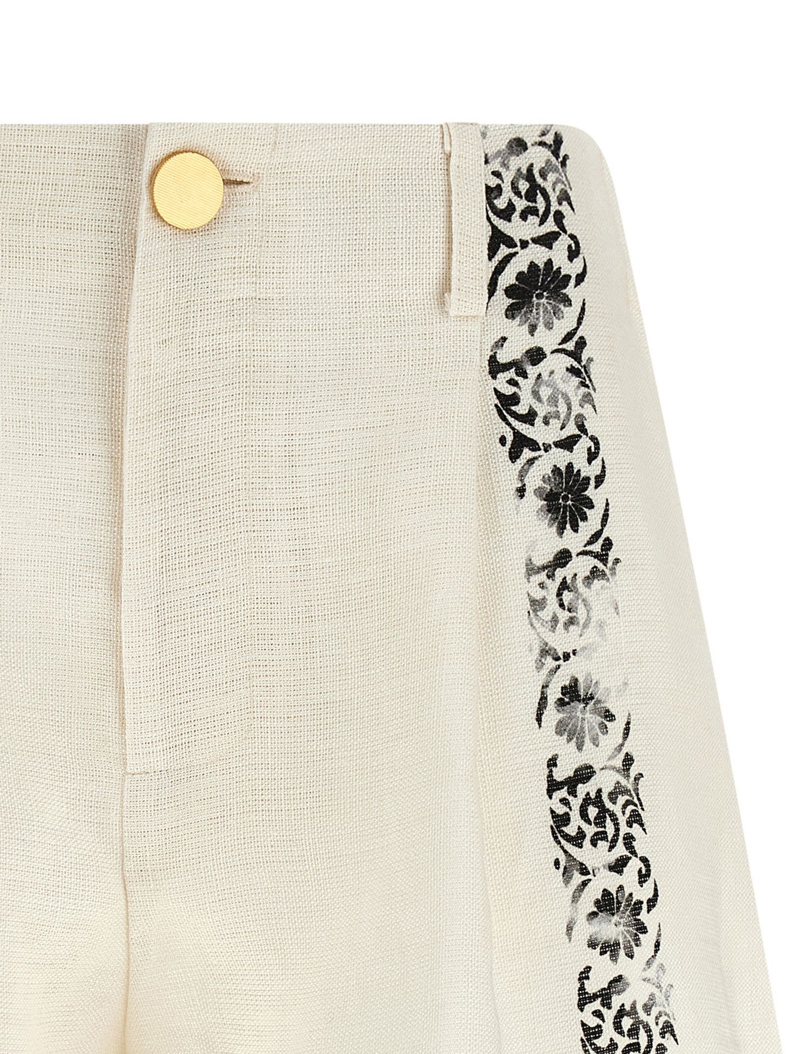 Alberta Ferretti 'Fortuny' linen shorts Size 28" / US 6 / IT 42 - 3 Thumbnail