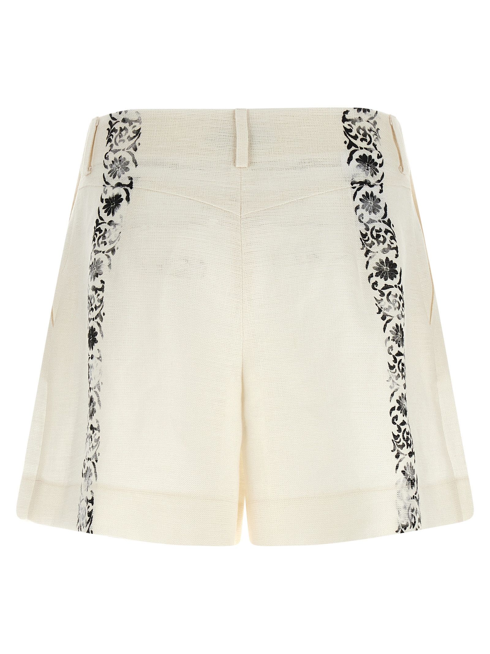 Alberta Ferretti 'Fortuny' linen shorts Size 28" / US 6 / IT 42 - 2 Thumbnail