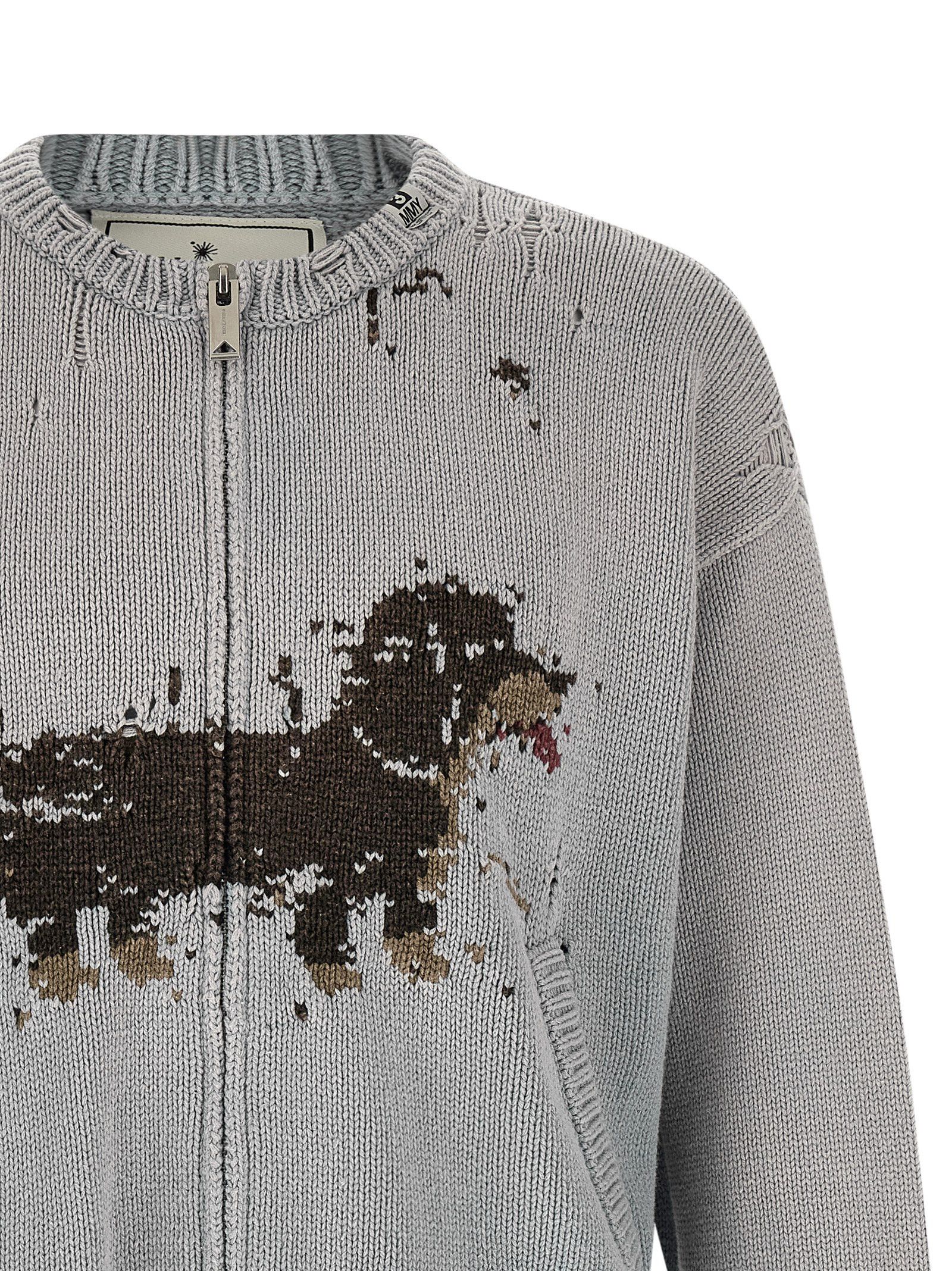 Maison MIHARA YASUHIRO 'Dog Jacquard Knit' cardigan Size US M / EU 48-50 / 2 - 3 Thumbnail
