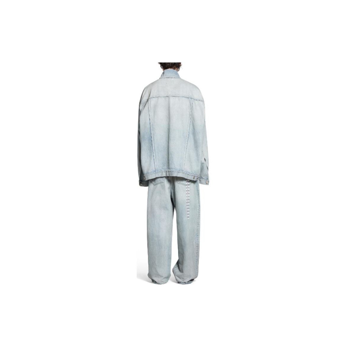 Balenciaga Balenciaga Washed Denim Jacket Size L Size US L / EU 52-54 / 3 - 15 Thumbnail