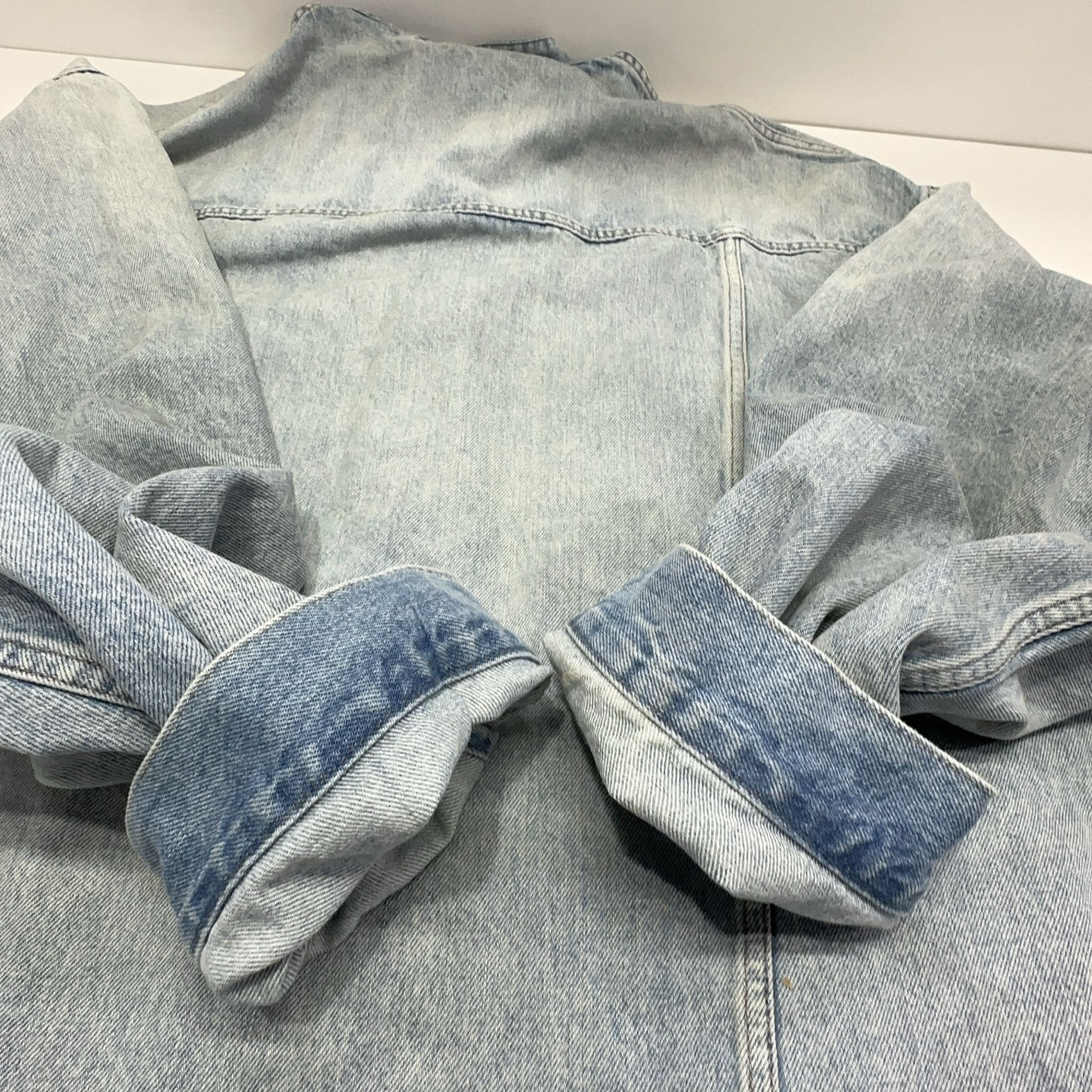 Balenciaga Balenciaga Washed Denim Jacket Size L Size US L / EU 52-54 / 3 - 12 Thumbnail