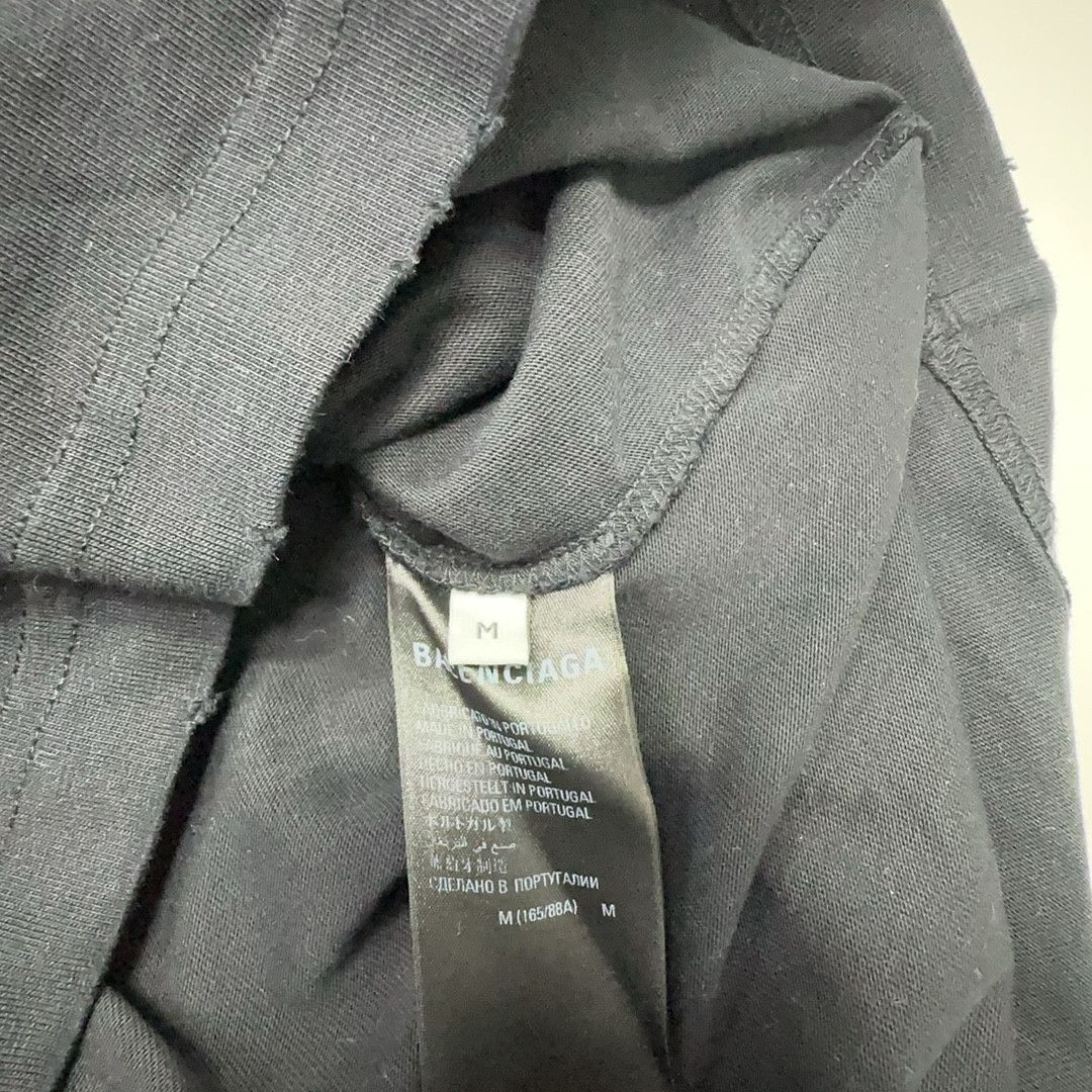 Balenciaga Balenciaga Distressed Logo T-Shirt Size M Size US M / EU 48-50 / 2 - 2 Thumbnail