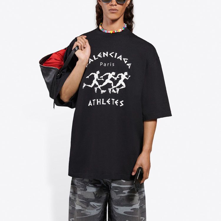 Balenciaga Balenciaga Athletes Graphic T-Shirt Size L Size US L / EU 52-54 / 3 - 9 Thumbnail