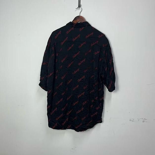 Balenciaga Balenciaga Logo Print Button Up Shirt Size S Size US S / EU 44-46 / 1 - 2 Thumbnail
