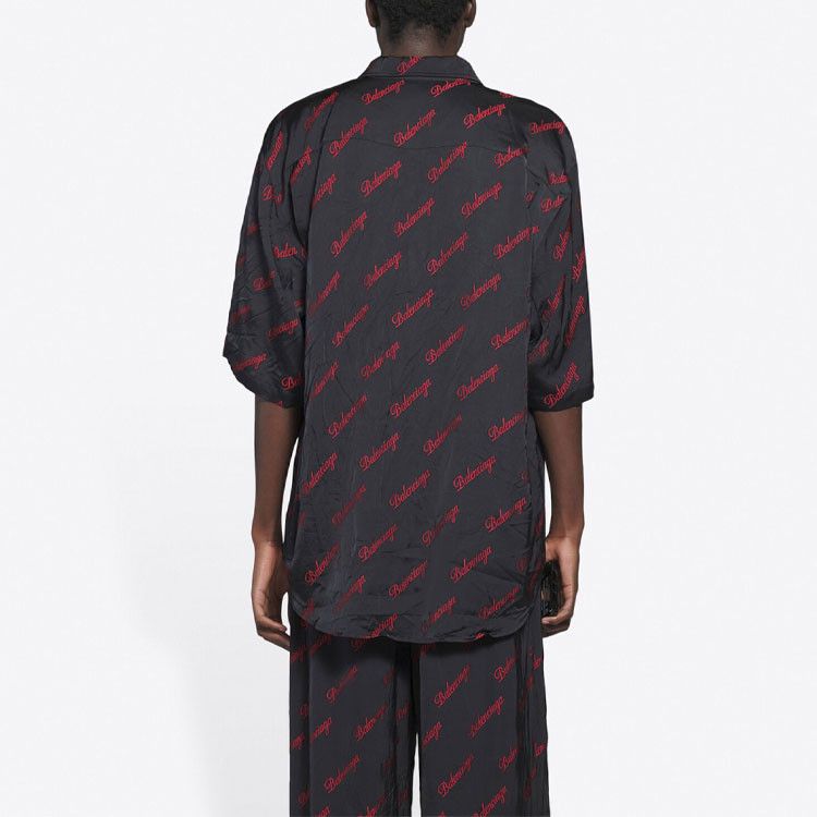 Balenciaga Balenciaga Logo Print Button Up Shirt Size S Size US S / EU 44-46 / 1 - 8 Thumbnail