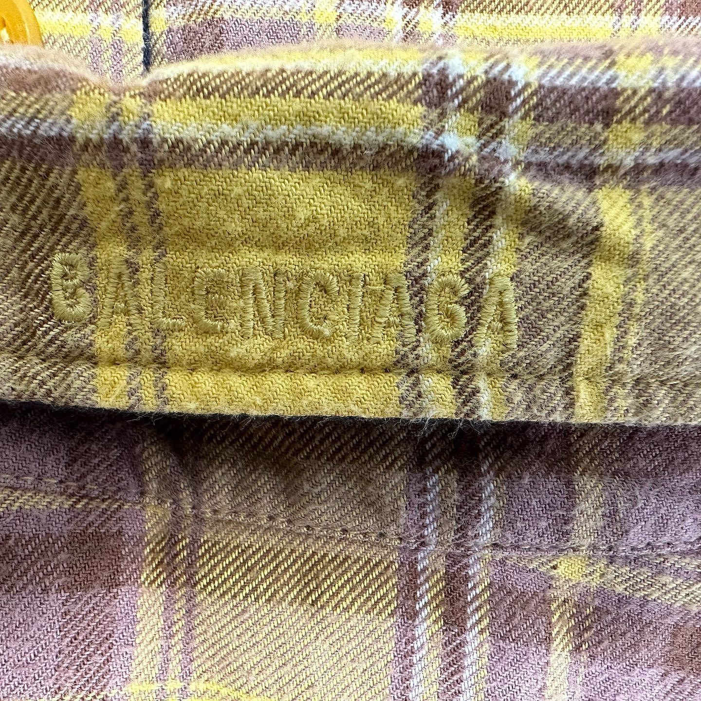 Balenciaga Balenciaga Plaid Button Up Shirt Size XS Size US XS / EU 42 / 0 - 6 Thumbnail