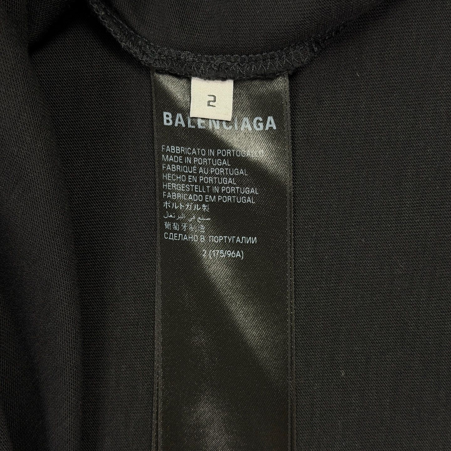 Balenciaga Balenciaga Distressed Metal Logo T-Shirt Size M Size US M / EU 48-50 / 2 - 4 Thumbnail
